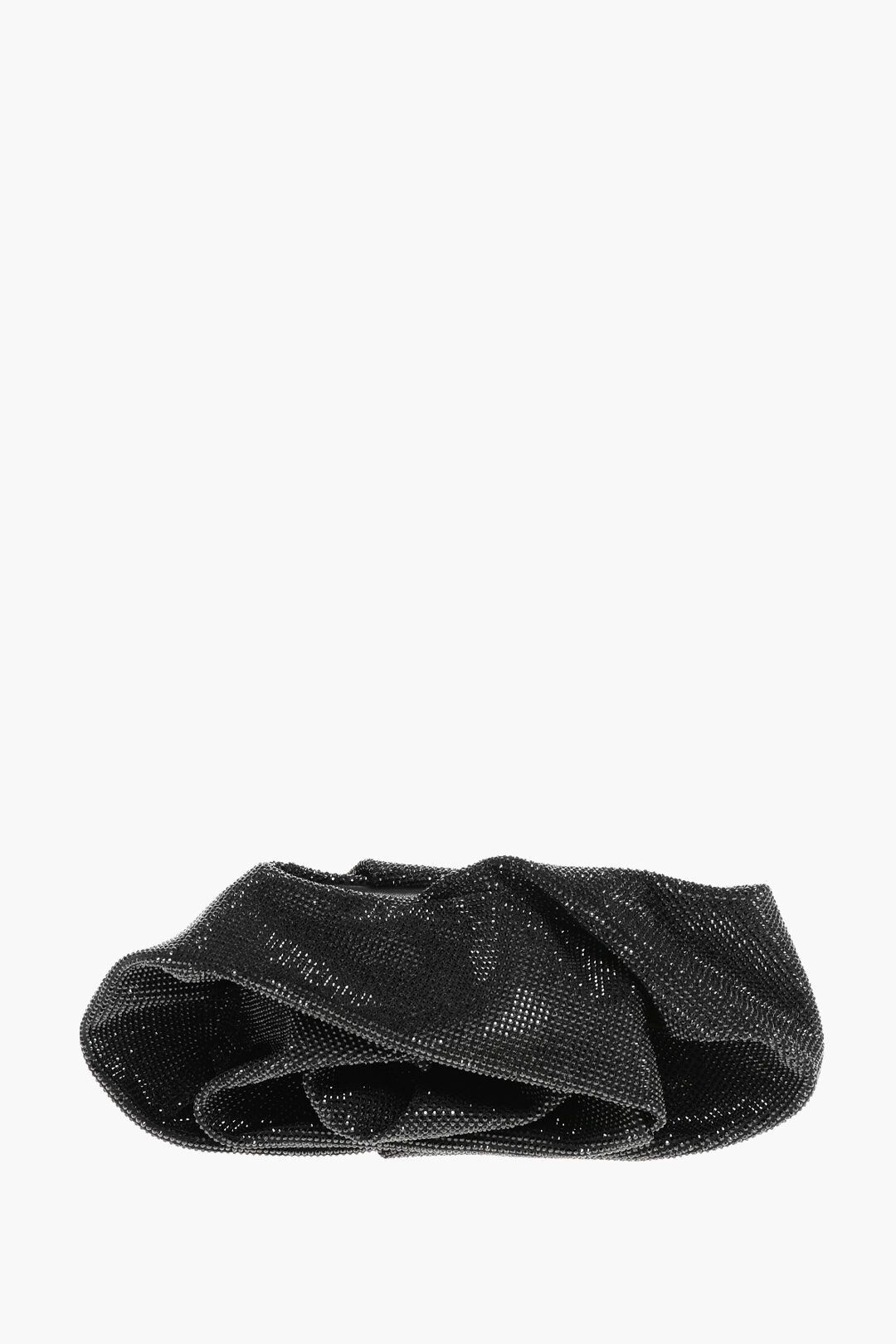 og1mm1225 Size: OS / Leather Rose Clutch in Black