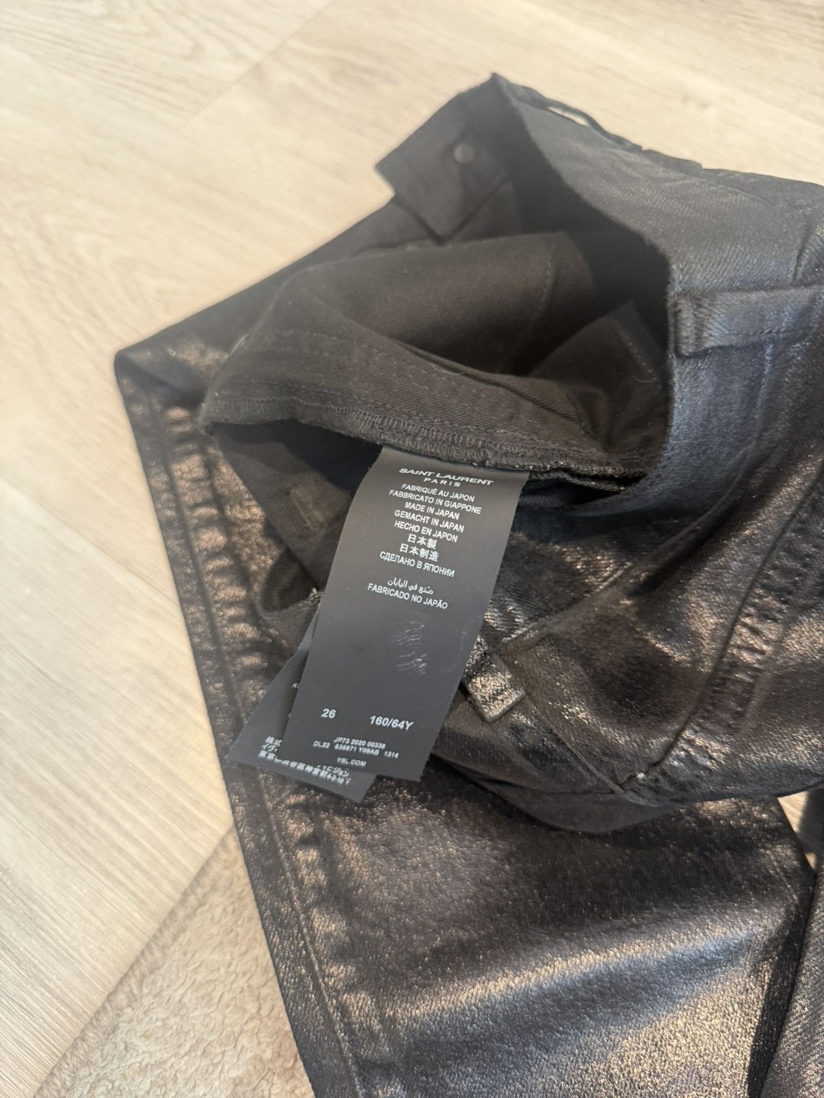 Saint Laurent Paris s/s 2020 waxed skinny denim!! Size US 26 / EU 42 - 7 Thumbnail