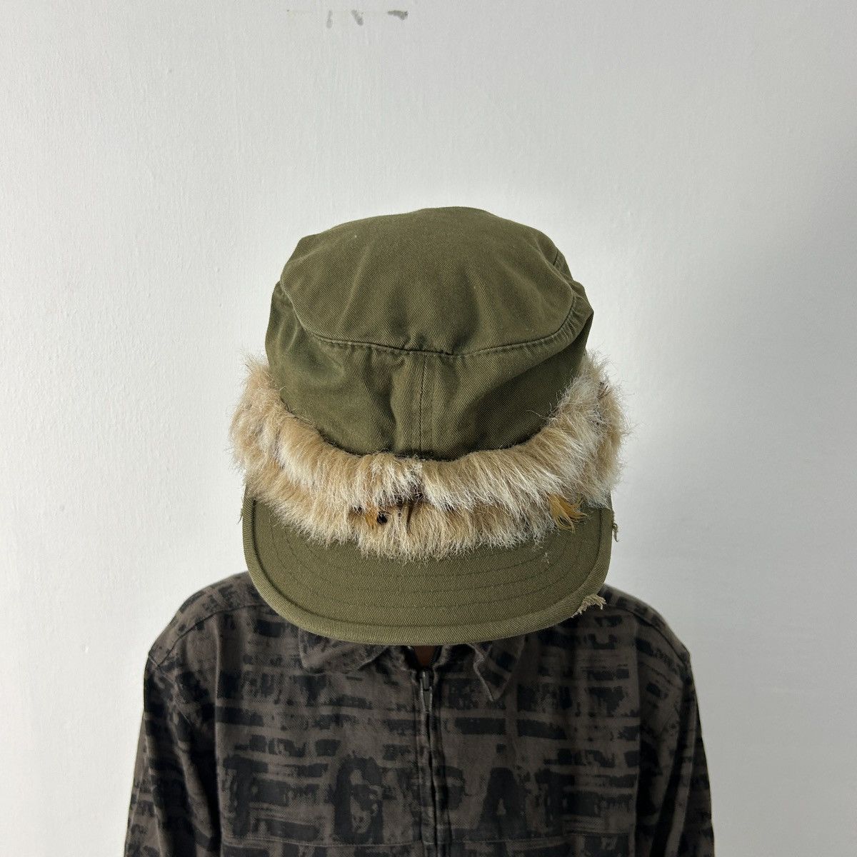 Japanese Brand × Vintage Kento - Army Faux Hair Cap Size ONE SIZE - 4 Thumbnail
