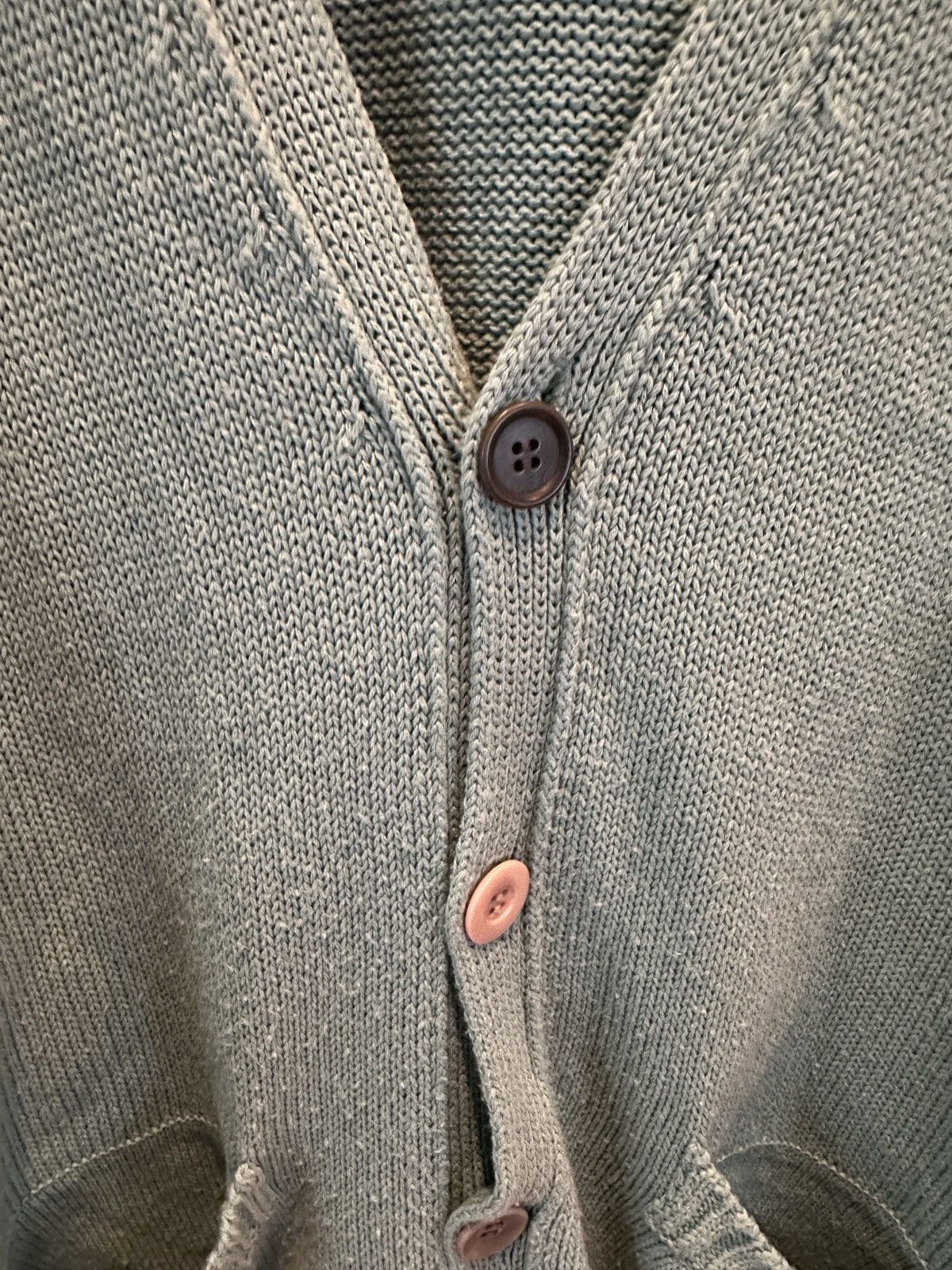 Undercover Undercover Distressed Knit Cardigan Mint SS23 | Grailed