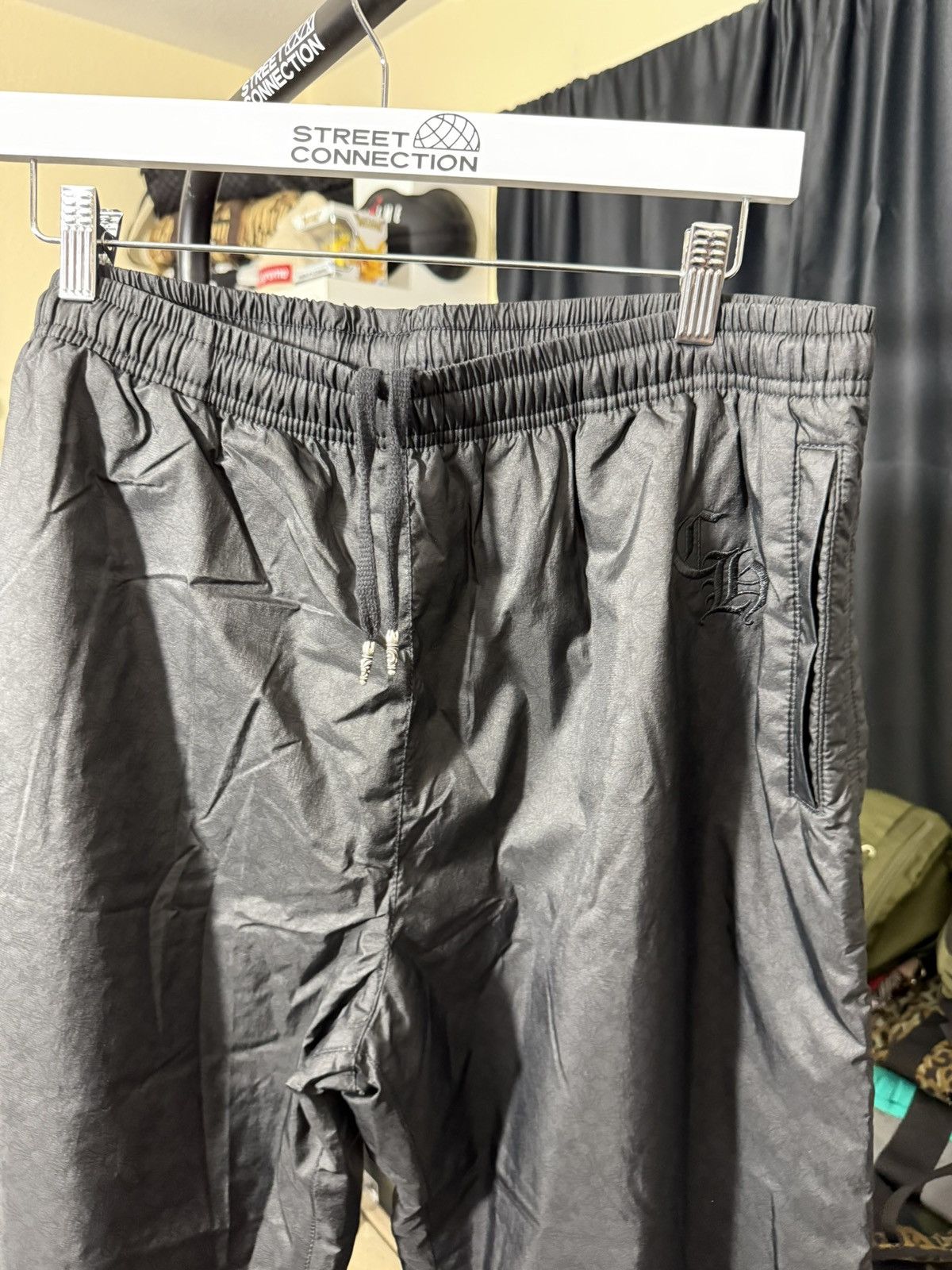 Chrome Hearts CHROME HEARTS “TRASH PICKUP” NYLON PANTS SIZE LARGE BLACK Size US 34 / EU 50 - 17 Thumbnail