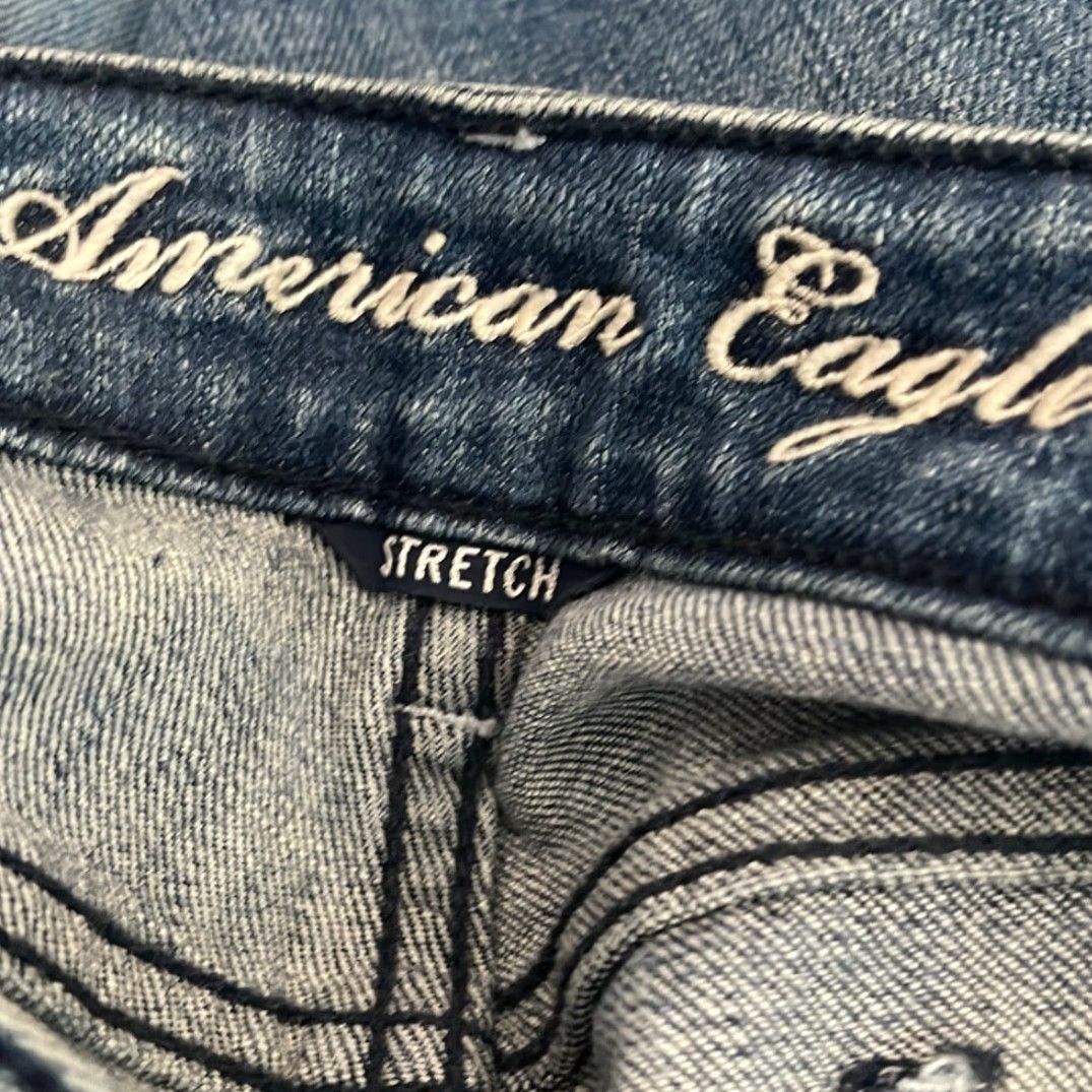 Vintage VINTAGE American Eagle Jeans Women Skinny Destroyed Distressed Size 8 Blue Size 30" / US 8 / IT 44 - 6 Thumbnail