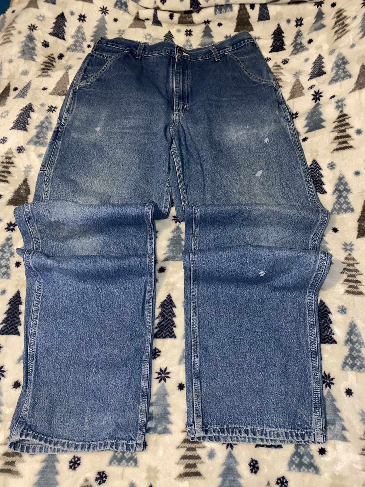 Carhartt × Vintage 36/36 Carhartt Blue Jeans Size US 36 / EU 52 - 2 Thumbnail