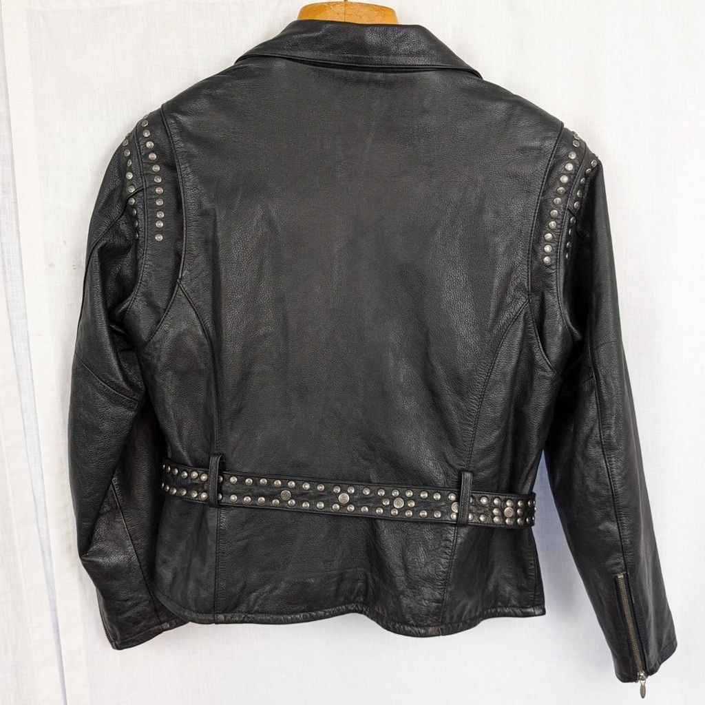 Harley Davidson Harley Davidson Studded Black Leather Motorcycle Jacket XL Size XL / US 12-14 / IT 48-50 - 7 Thumbnail