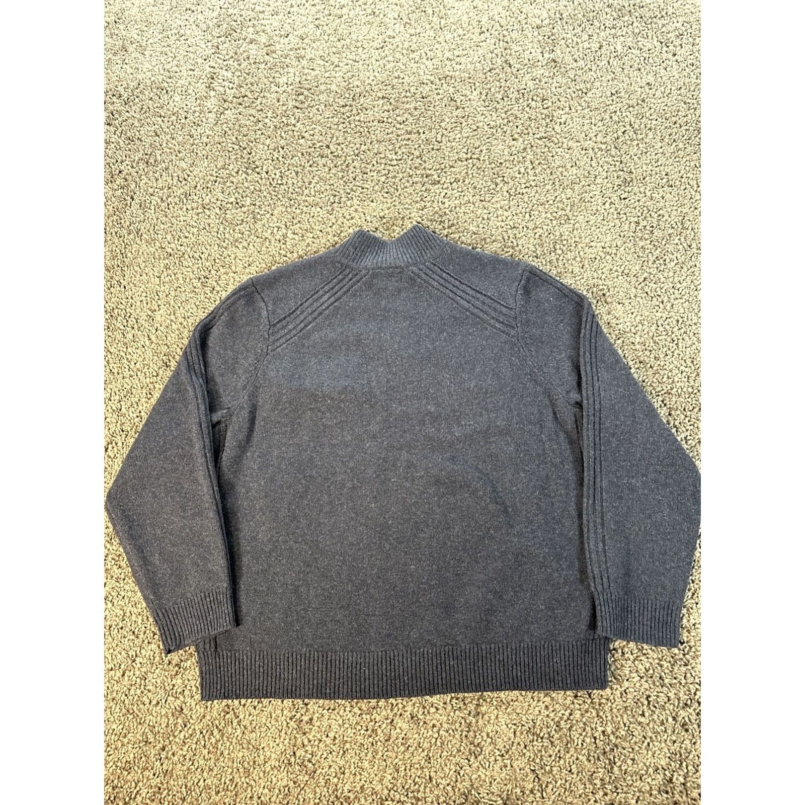 Vintage L.L. Bean Merino Wool Sweater Mens 2XL Navy Blue Rangeley 1/4 Zip Pullover Pocket Size US XXL / EU 58 / 5 - 5 Thumbnail