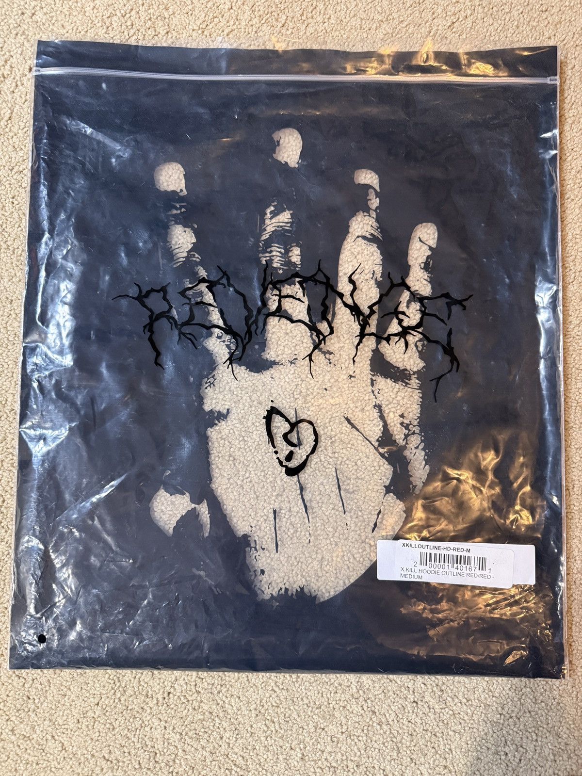 Revenge XXXTentacion x Revenge X Kill Outline Hoodie Red Size US M / EU 48-50 / 2 - 19 Thumbnail