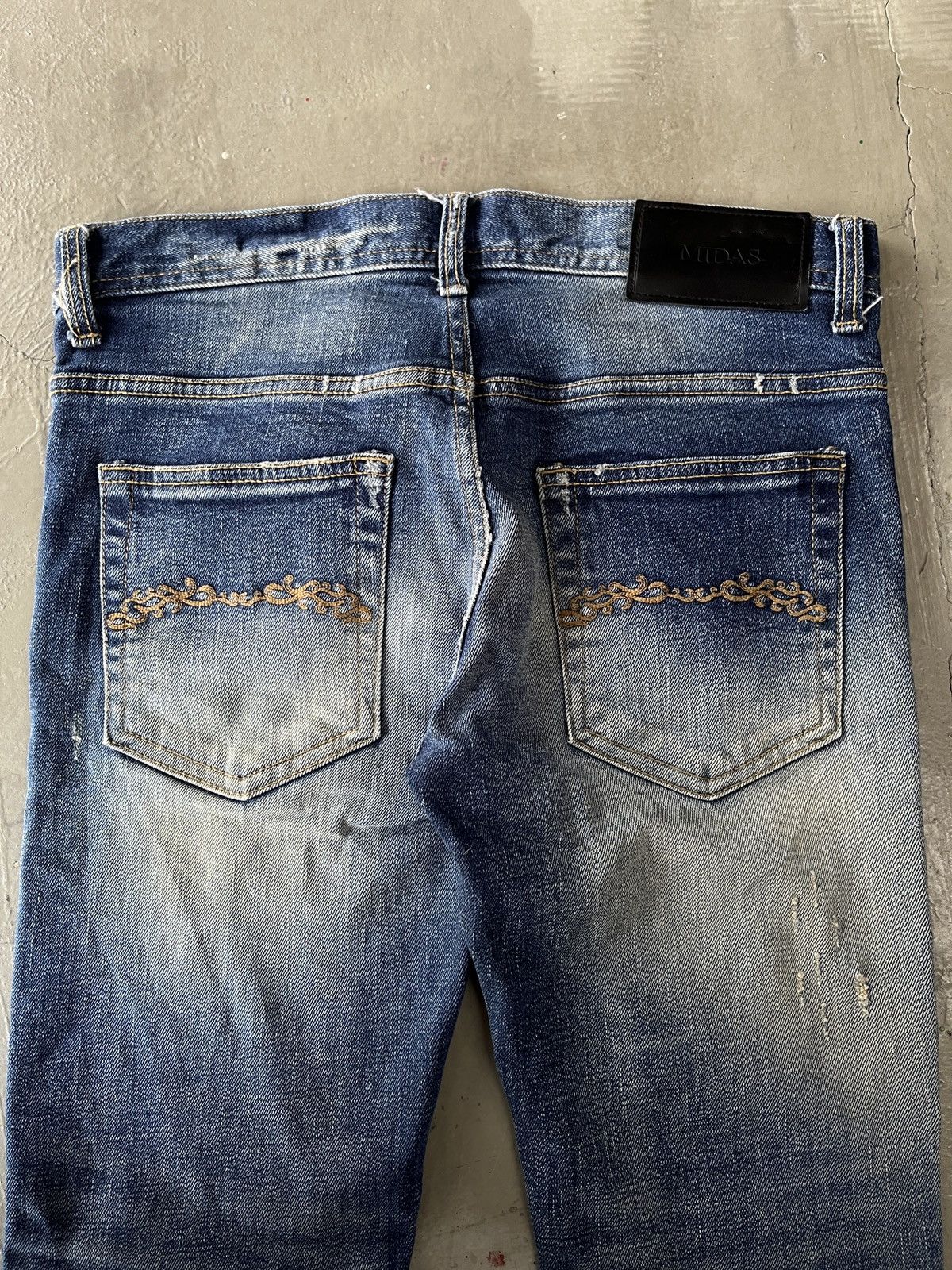 If Six Was Nine Midas 9 Whiskered Skinny Jeans Size US 31 - 14 Thumbnail