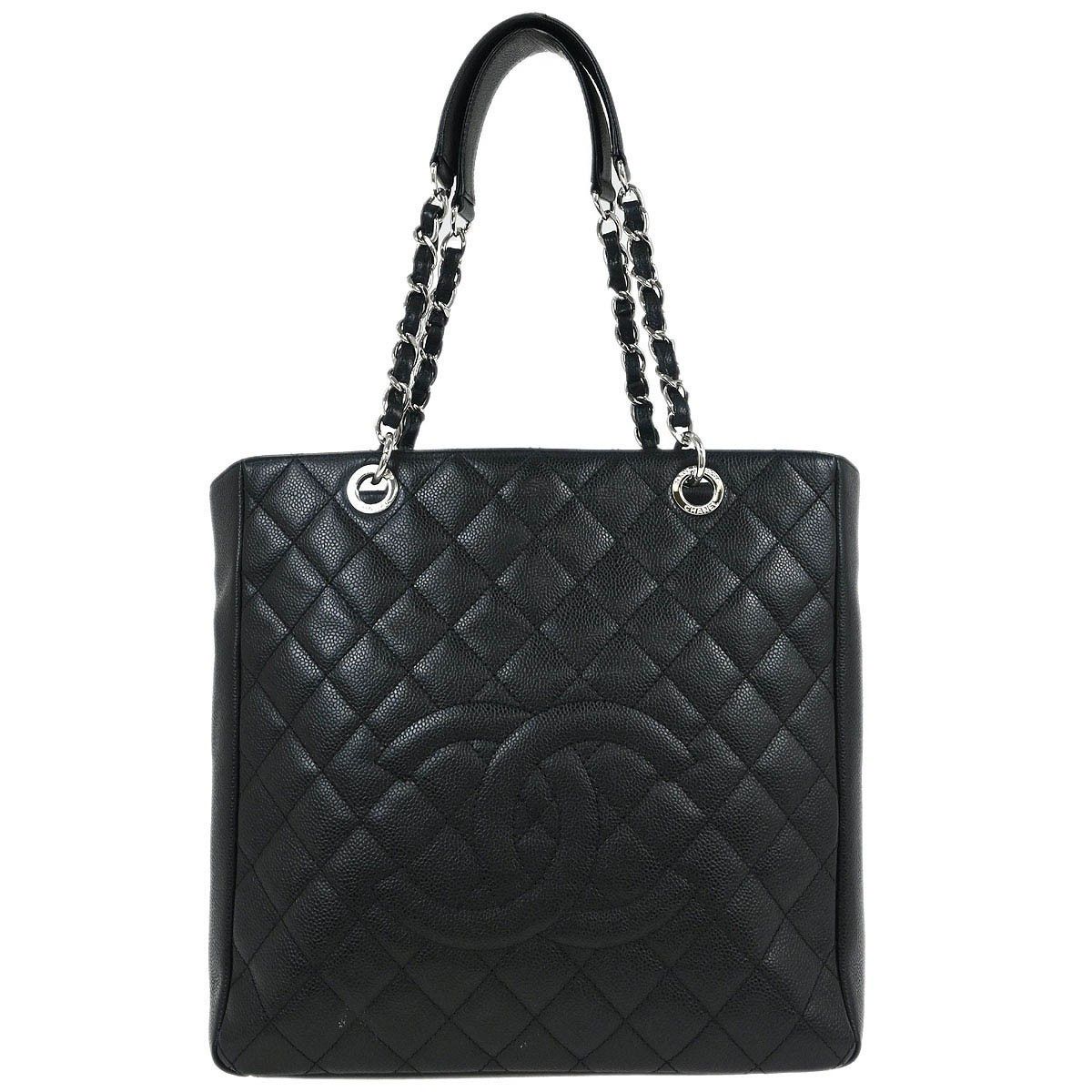 Chanel Chanel Petite Shopping Tote Quilted Caviar Size ONE SIZE - 1 Thumbnail