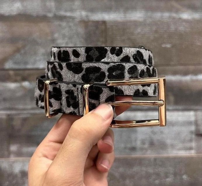 Japanese Brand 2000s leopard cheetah print belt Size 32 - 1 Thumbnail