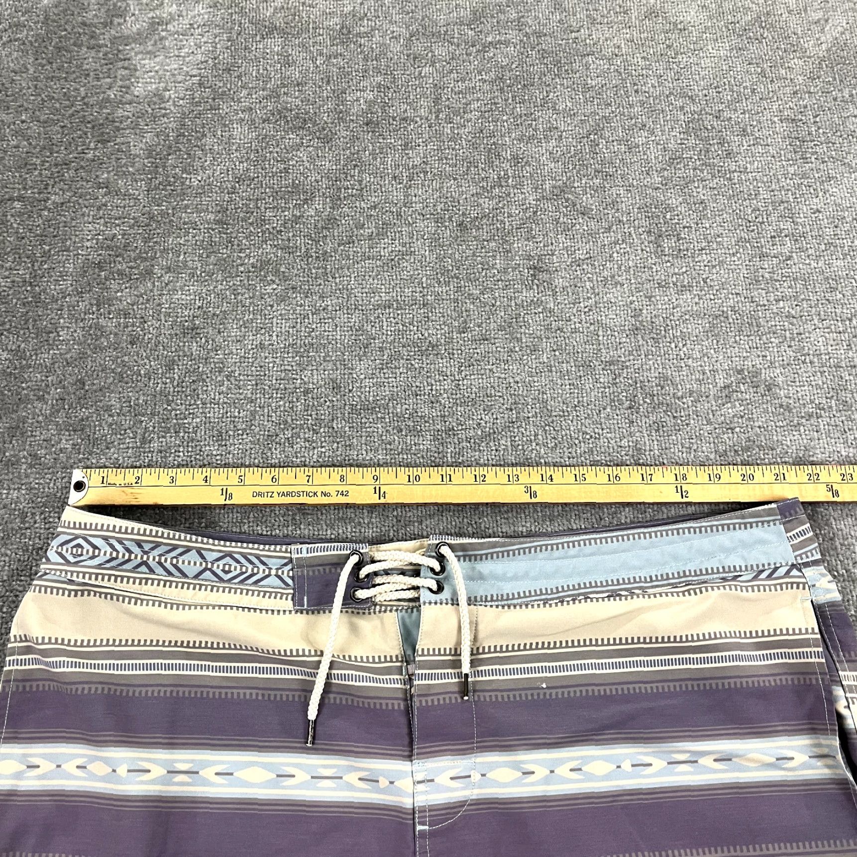 Faherty FAHERTY Swim Trunks Mens Size 40 Multicolor Striped Board Shorts 7" Unlined Drawstring Elastic Waist Men Beach Sports Size US 40 / EU 56 - 5 Thumbnail