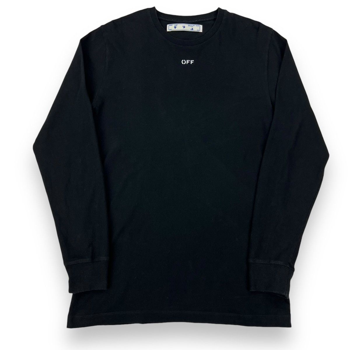 Off-White Off-White Stencil Arrows Black Long Sleeve T Shirt Size US M / EU 48-50 / 2 - 2 Thumbnail