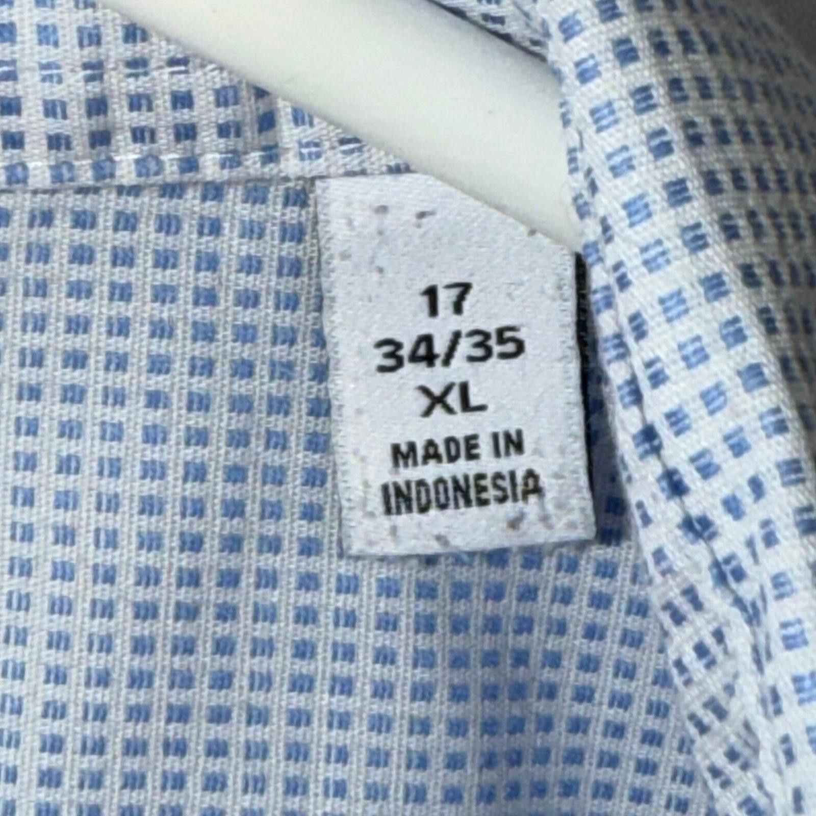 Calvin Klein Calvin Klein Infinite Non-Iron Slim Fit Dress Shirt 17 34/35 Size 44R - 5 Thumbnail