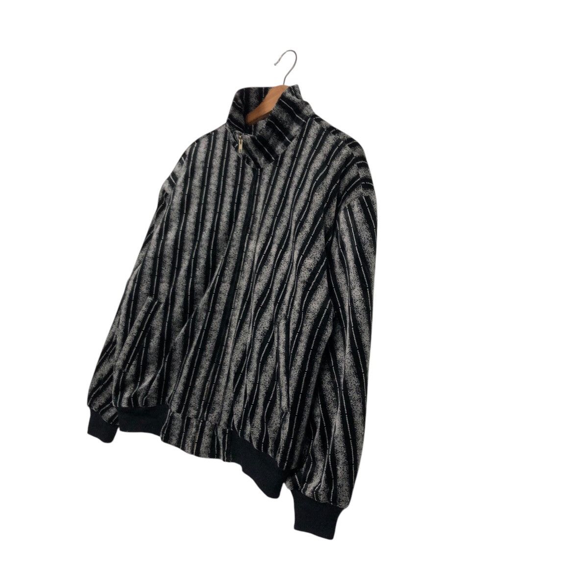 Japanese Brand × Vintage 📌Vintage Bomber Jacket Char Din Striped Issey Miyake Size US M / EU 48-50 / 2 - 3 Thumbnail