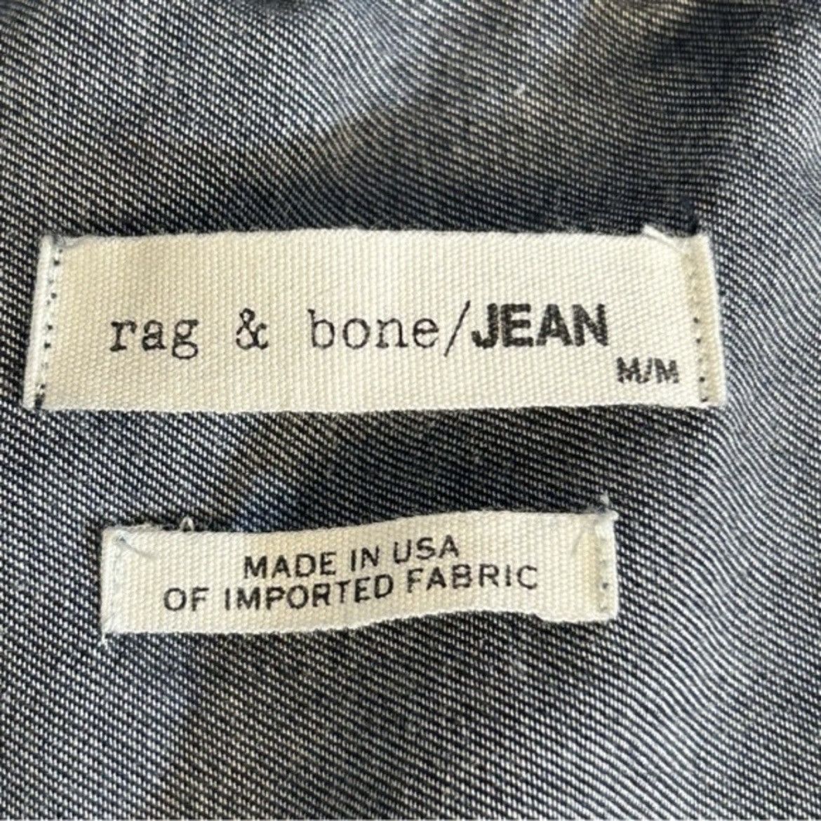 Rag & Bone Rag & Bone Blue Chambray Off the Shoulder Mini Dress‎ Size M Size M / US 6-8 / IT 42-44 - 8 Thumbnail