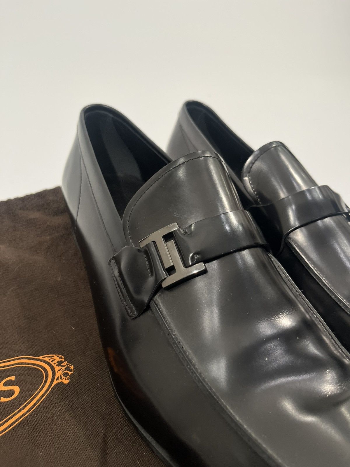 Tod's Tod’s Double ‘T’ Timeless Leather Loafer - UK 11.5 Size US 11.5 / EU 44-45 - 2 Thumbnail