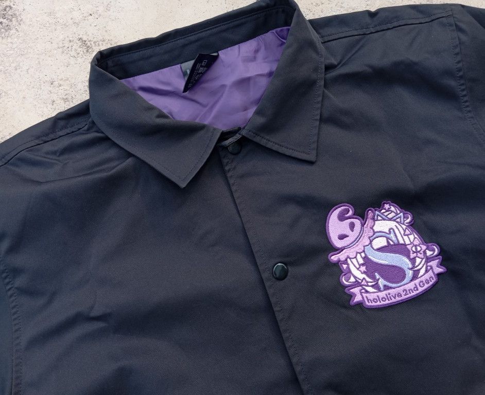 Japanese Brand Hololive Murasaki Shion 🎙️💃Vtubers Idol Coach Jacket 🧥 Size US L / EU 52-54 / 3 - 2 Thumbnail