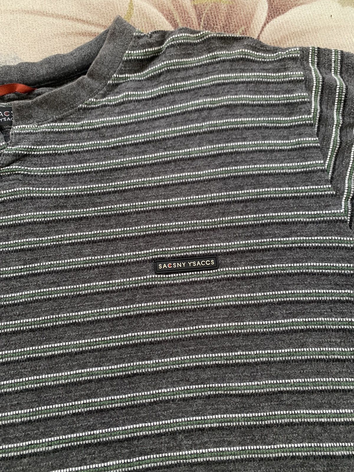 Yohji Yamamoto Sacsny Y'saccs Yohji Yamamoto Stripes Tee Size US L / EU 52-54 / 3 - 4 Thumbnail