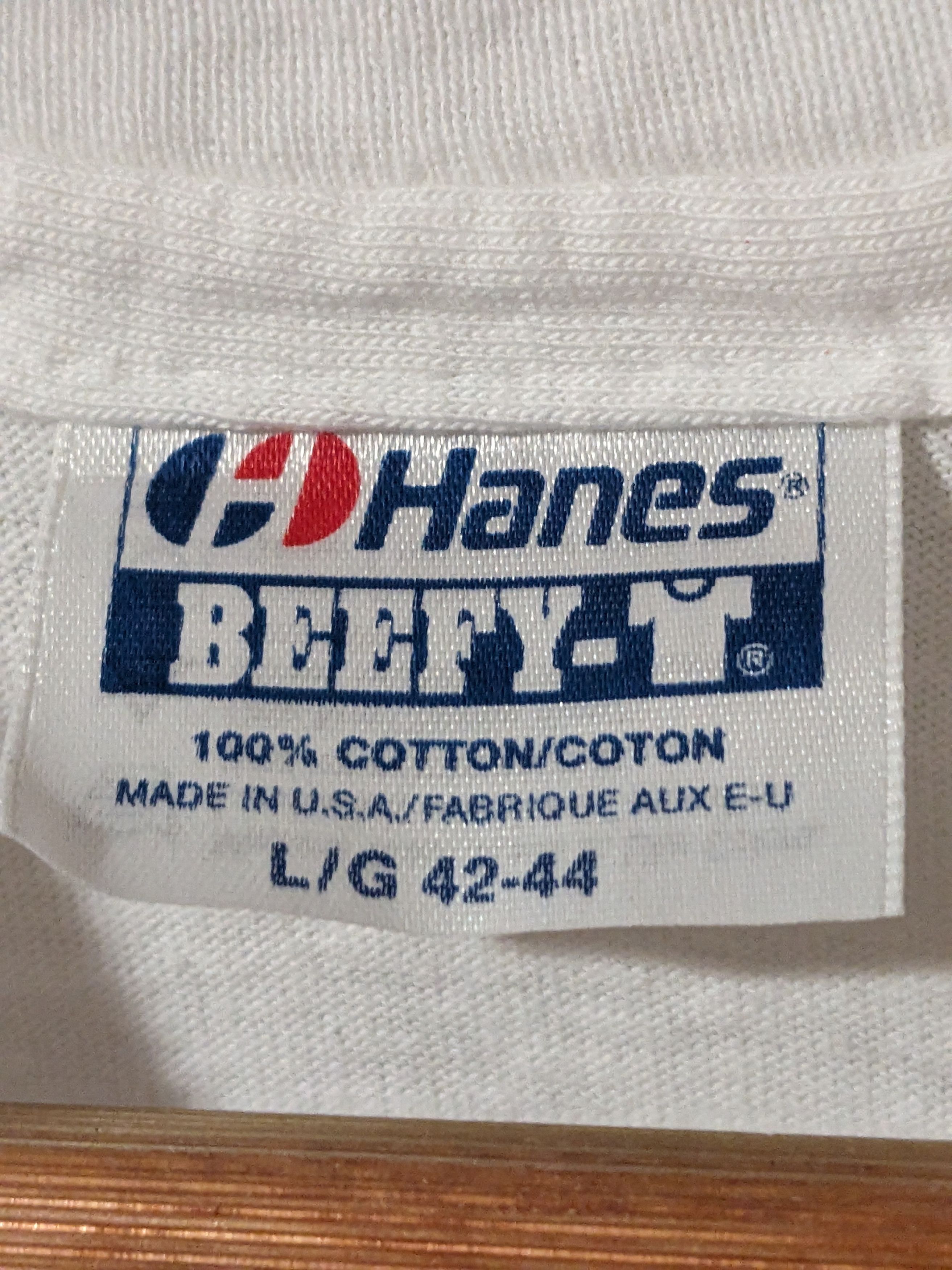 Hanes × Vintage Vintage 1990 Operation Desert Shield Americana Large T-Shirt Size US L / EU 52-54 / 3 - 4 Thumbnail