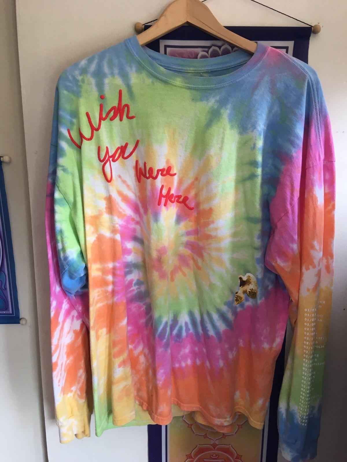 image of Travis Scott Astroworld in Tye Dye, Men's (Size 2XL)