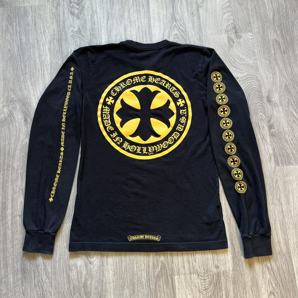 Chrome Hearts Yellow Plus Cross Long Sleeve