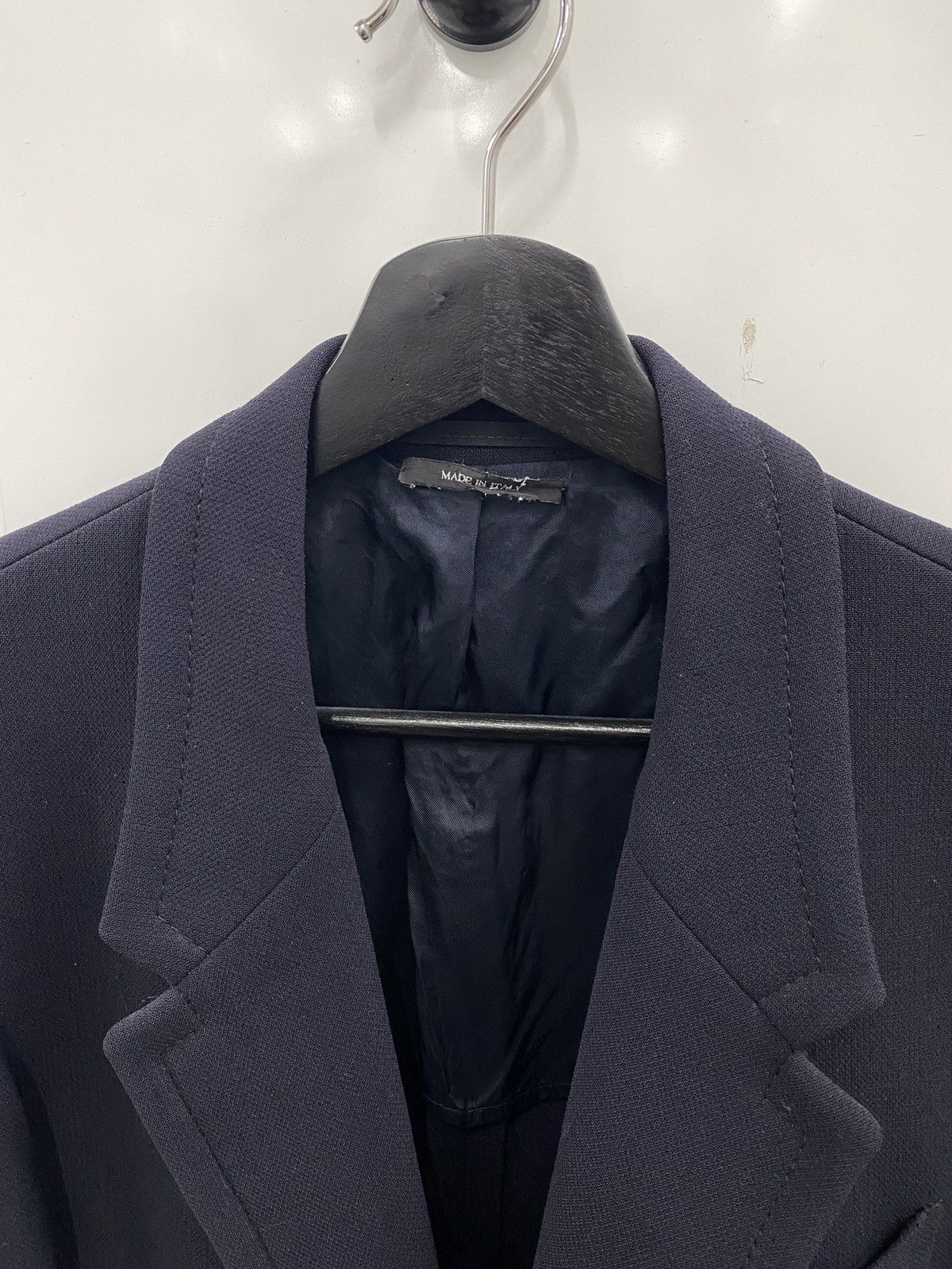 Prada Prada Navy Heavy Blazer Size 42R - 3 Thumbnail