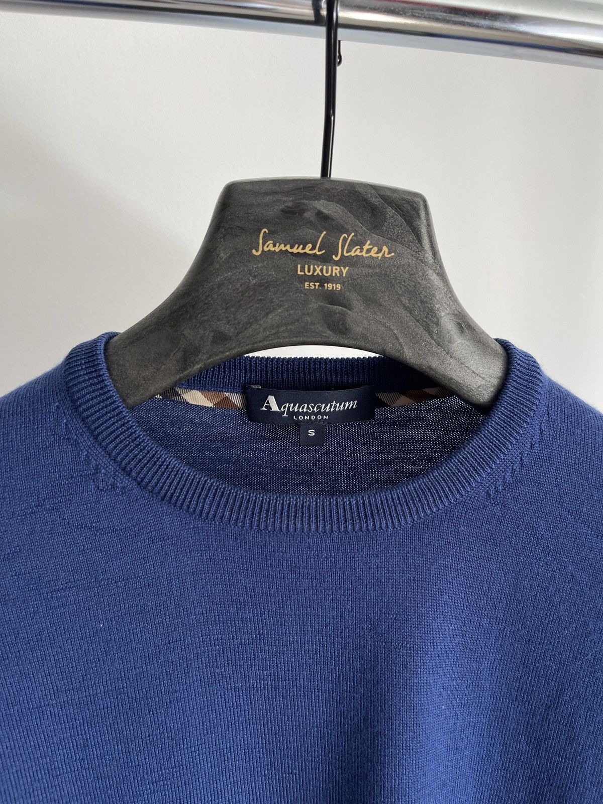 Aquascutum Aquascutum Vintage Wool Light Sweater blue Size US XS / EU 42 / 0 - 4 Thumbnail
