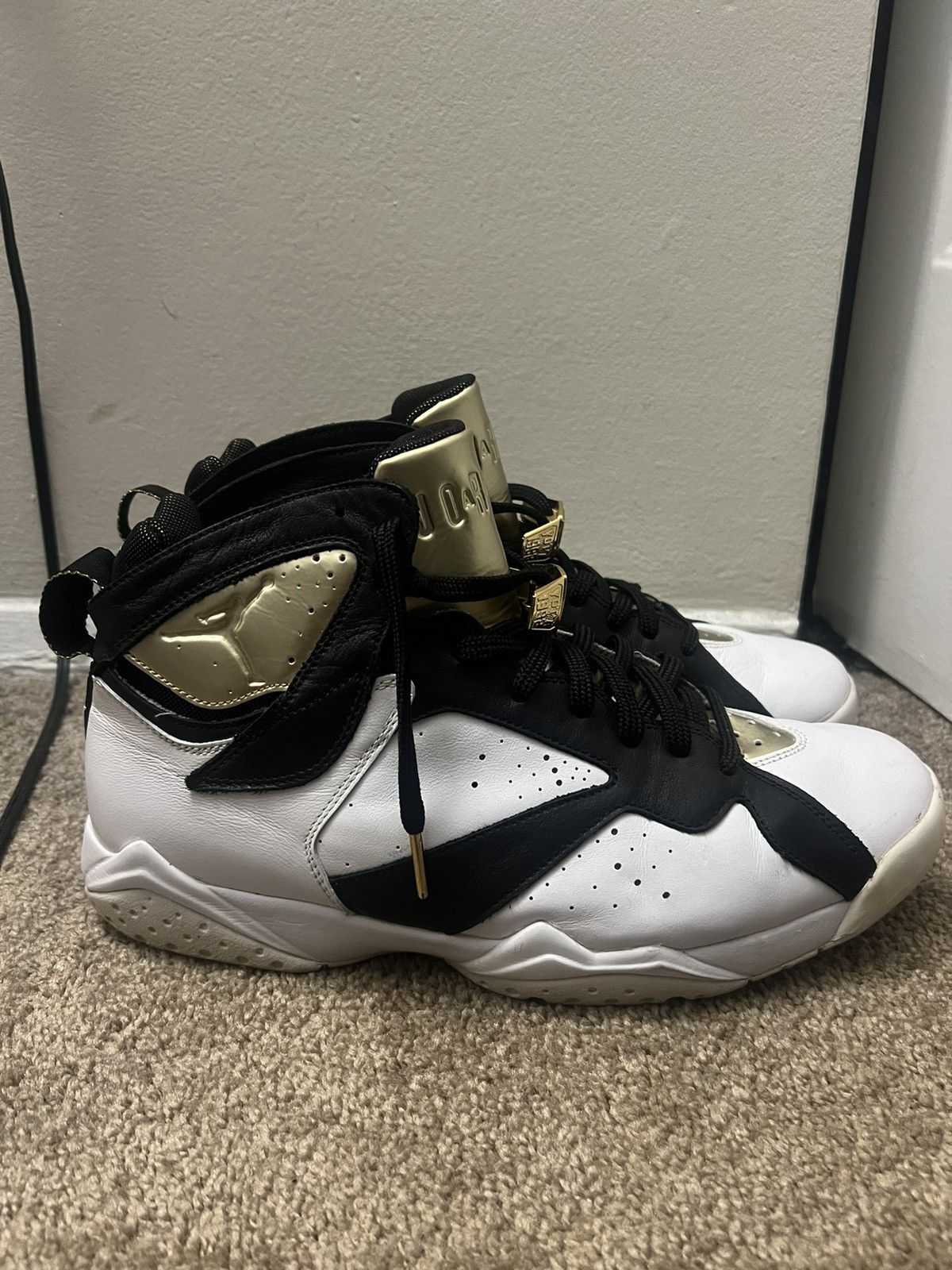 image of Jordan Nike Jordan 7 Champagne Shoes in White, Men's (Size 12)