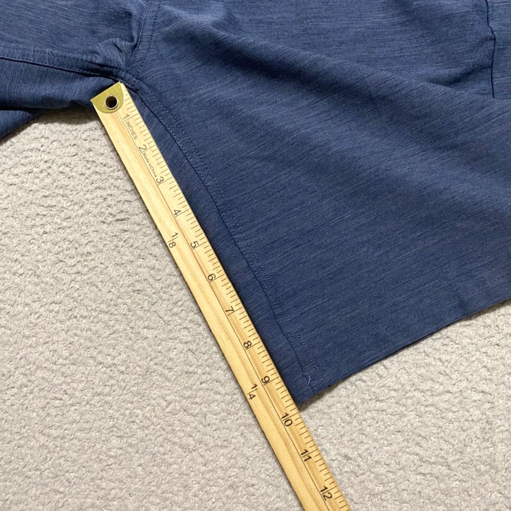 Hurley Hurley Mens Shorts Blue H20 Dri Chino Hybrid Outdoor Golf Beach Inseam 10" Regular 30 Blue Pockets Quick Dry Front Zipper Logo Outdoor Size US 30 / EU 46 - 5 Thumbnail