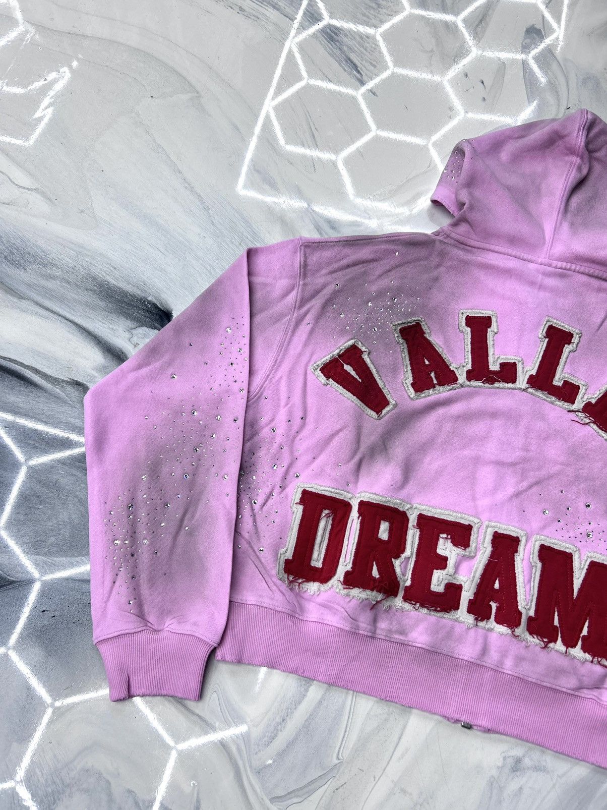 Vale Vale Pink Venus Crystal Cluster Zip Up Hoodie Size L Size US L / EU 52-54 / 3 - 15 Thumbnail