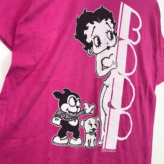 Cartoon Network × Vintage Vtg 1989 BETTY BOOP TALKARTOON Cartoon Tee Shirt Movie Film Size M / US 6-8 / IT 42-44 - 3 Thumbnail