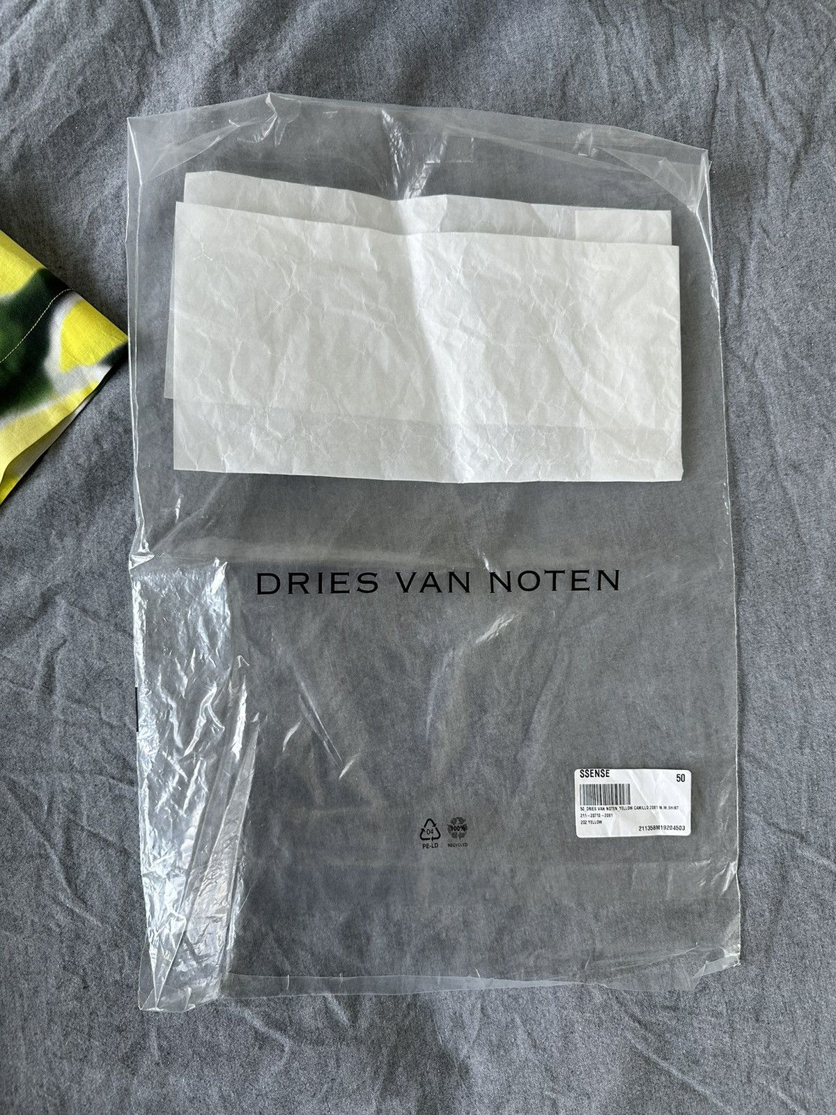 Dries Van Noten Dries Yellow Len Lye Edition Camillo Short Sleeve Shirt Size US M / EU 48-50 / 2 - 6 Thumbnail