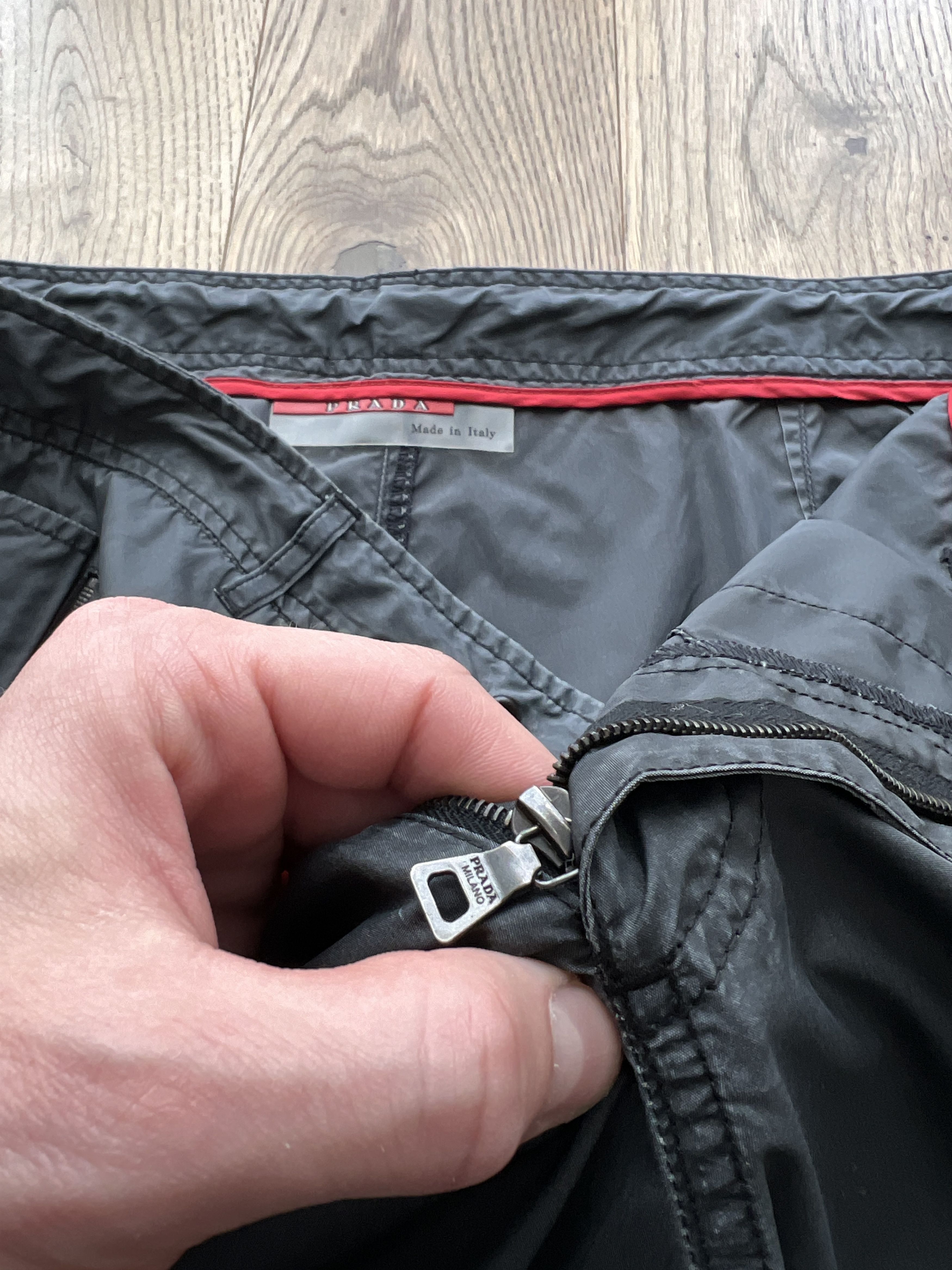 Prada Prada vintage nylon pant wide boxy baggy bondage rare luxury Size US 36 / EU 52 - 15 Thumbnail