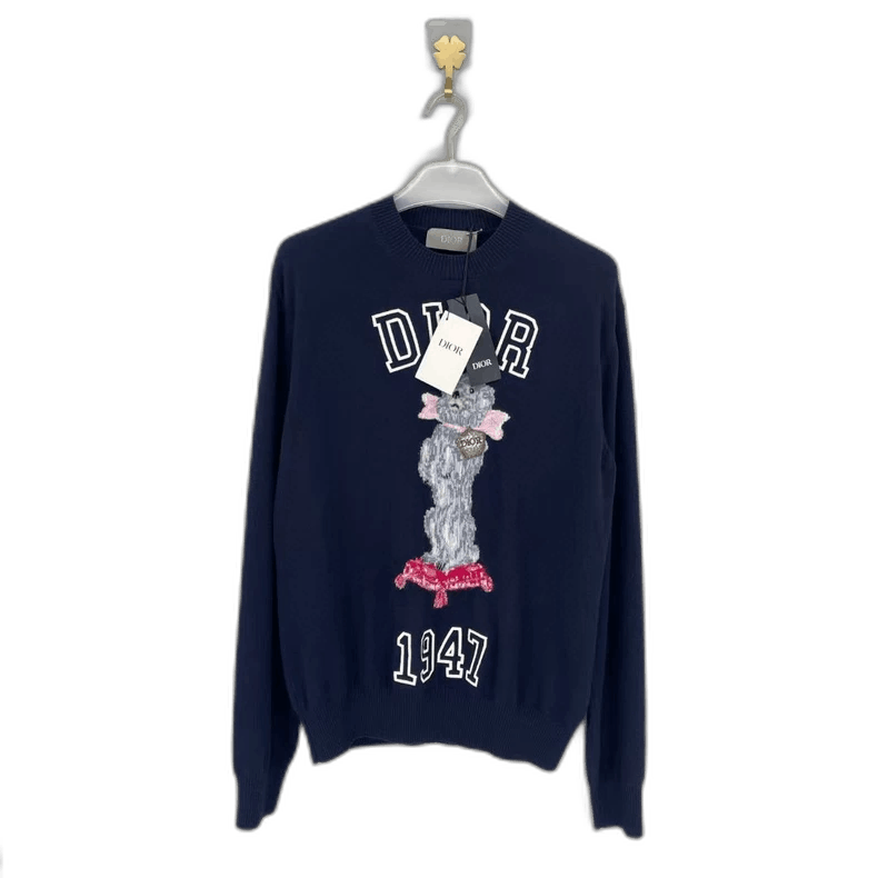 Dior Dior Long Sleeve Sweater with Animal Pattern-2505 Size US L / EU 52-54 / 3 - 1 Thumbnail