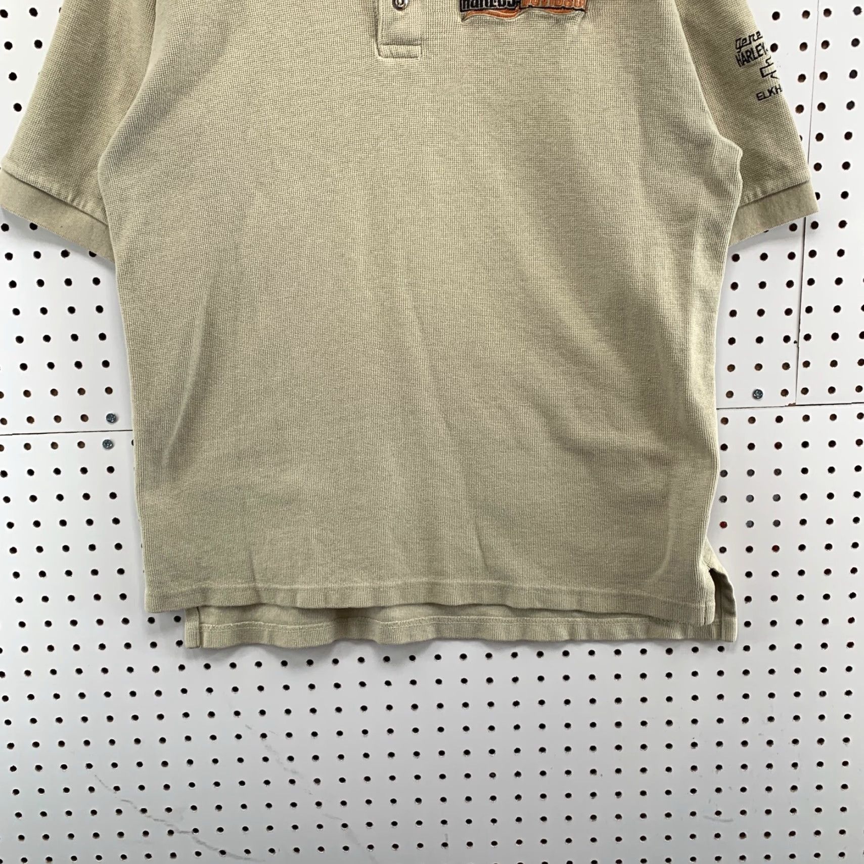 Harley Davidson VINTAGE Harley-Davidson Motorcycle Polo Shirt Brown Large Embroidered USA Made Size US L / EU 52-54 / 3 - 6 Thumbnail
