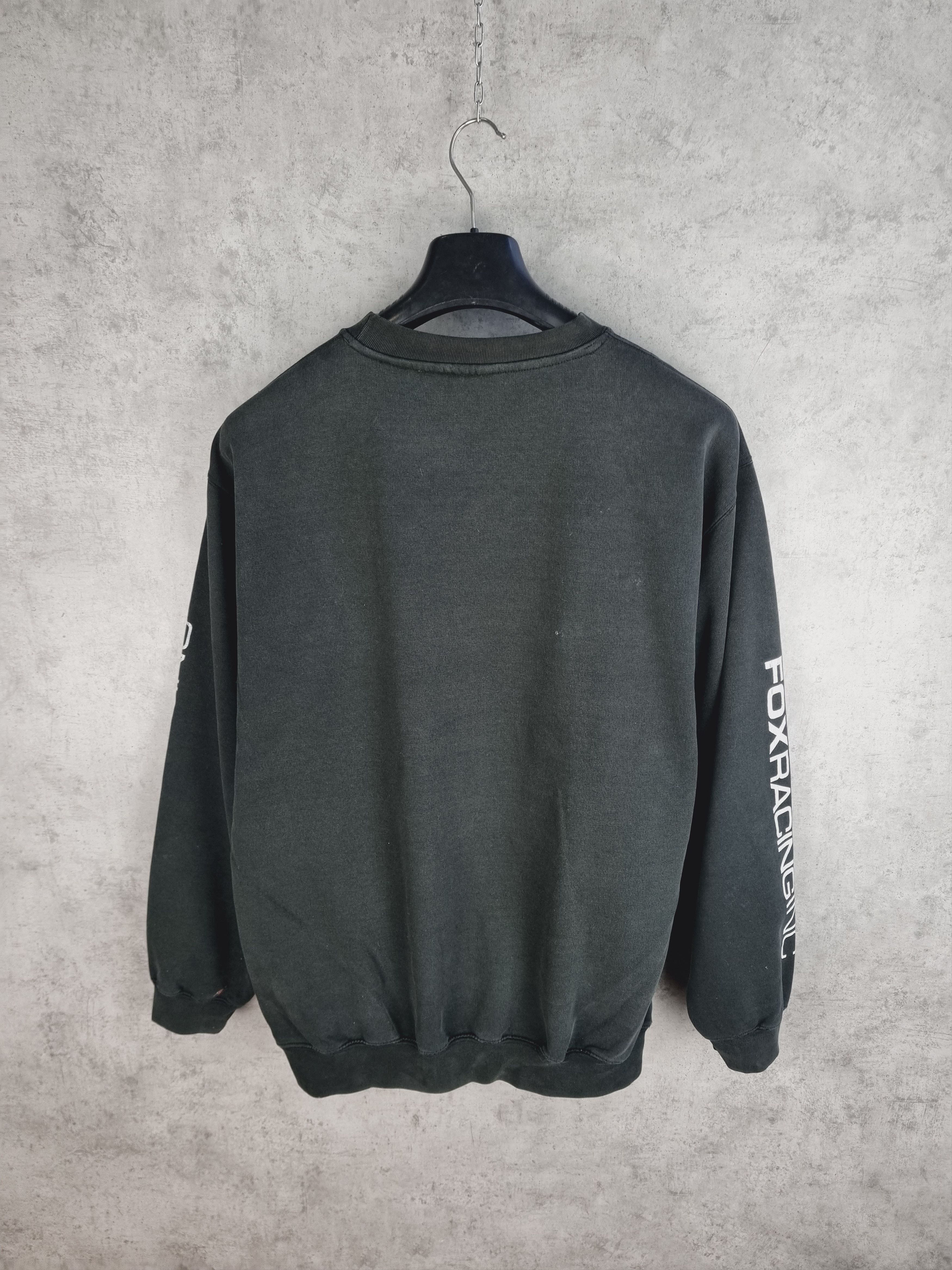 Fox Racing × Vintage Thrashed Faded FOX Racing Big Logo Sweatshirt SUPREME Style Size US L / EU 52-54 / 3 - 13 Thumbnail