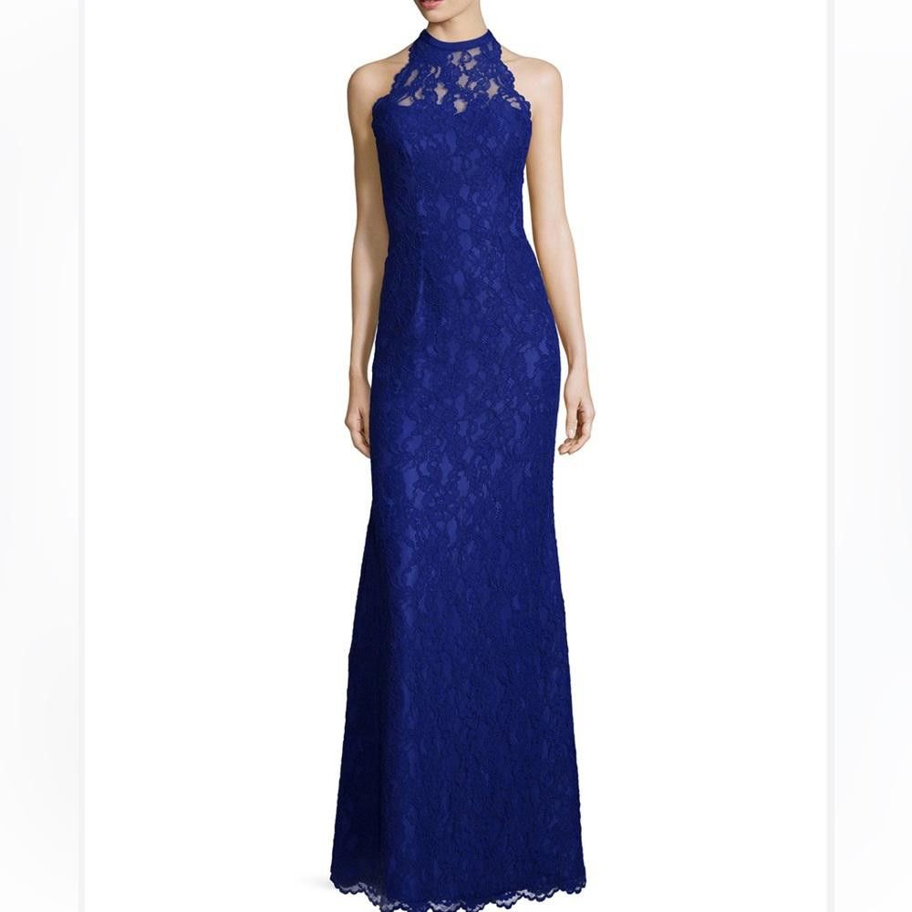 Nicole Miller Nicole Miller l Halter Lace Mermaid Gown Size 4 Size S / US 4 / IT 40 - 8 Thumbnail