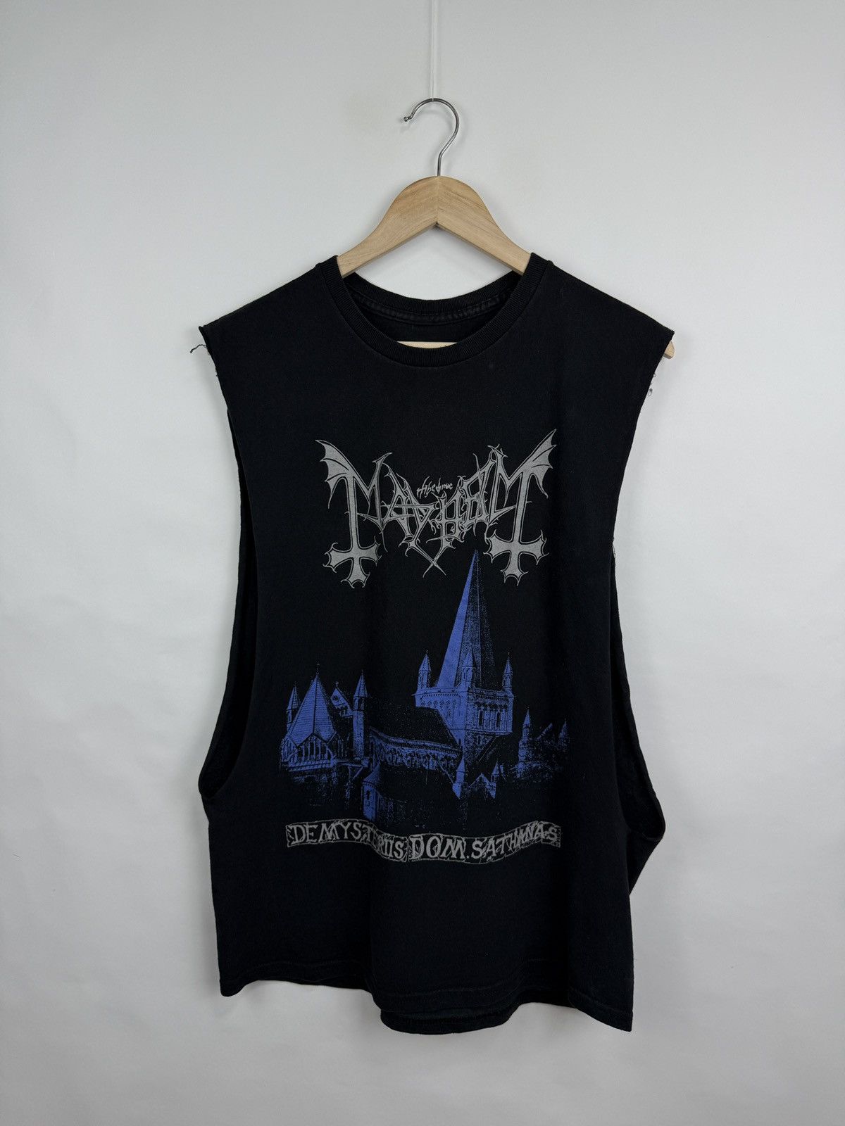 Band Tees 🇳🇴 Vintage Y2K Mayhem De Mysteriis Dom Sathanas Black Metal Size US M / EU 48-50 / 2 - 3 Thumbnail