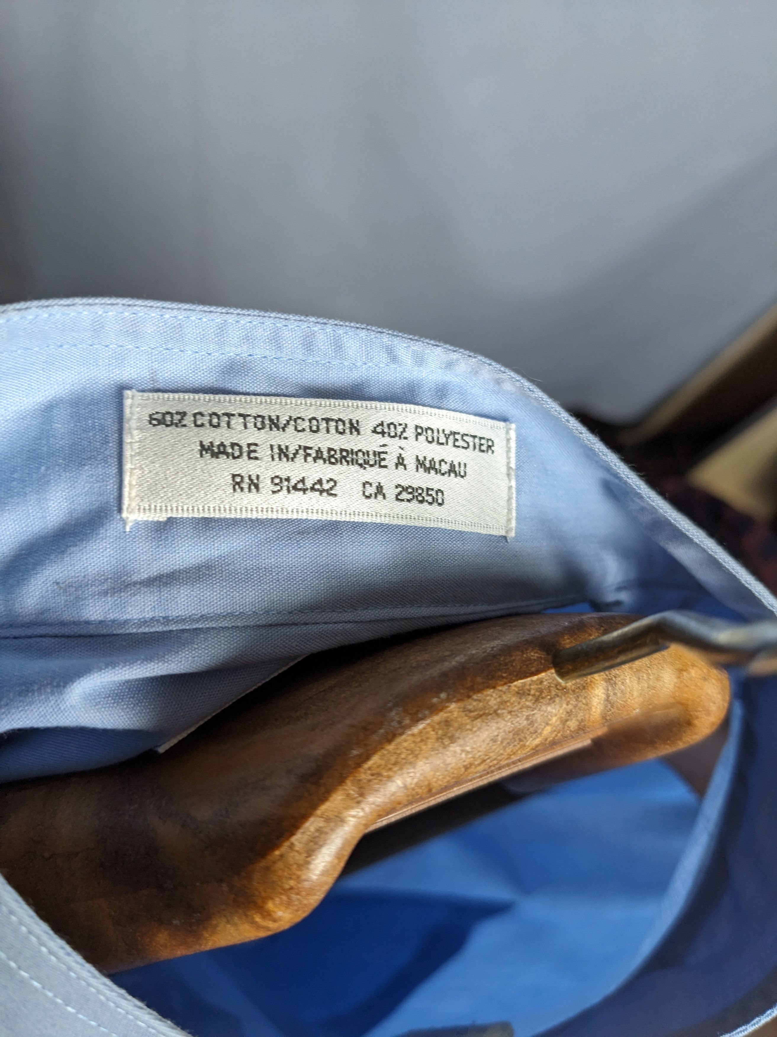 Dior Christian Dior Chemise Blue Button Up Shirt Mens Size US L / EU 52-54 / 3 - 7 Thumbnail