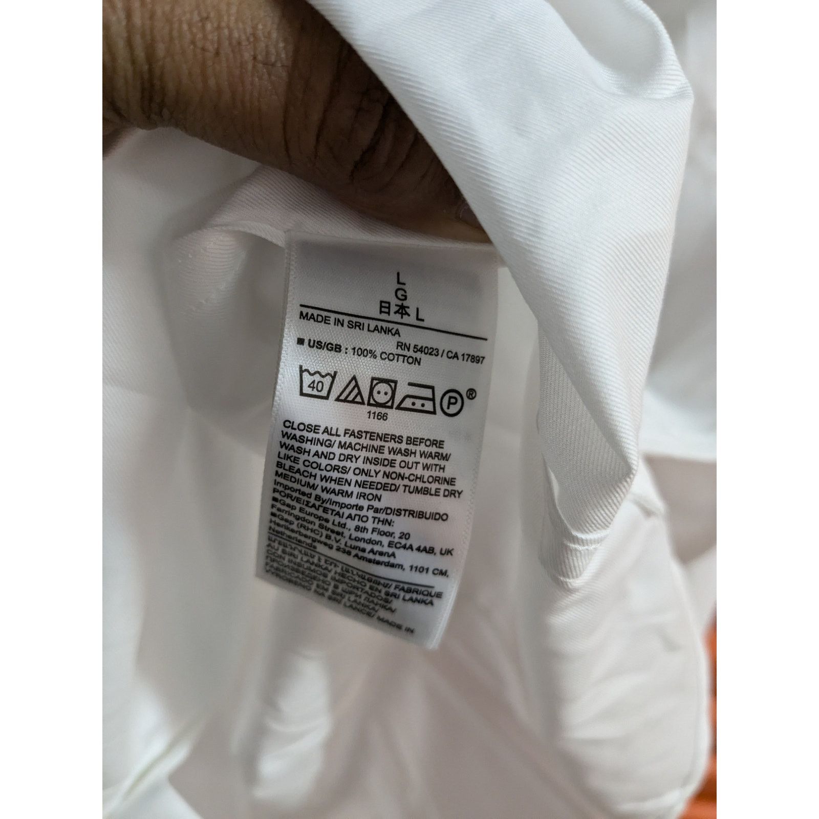 Banana Republic Banana Republic-Slim Wrinkle-Resistant Dress Shirt/ L /NWT Size US L / EU 52-54 / 3 - 6 Thumbnail