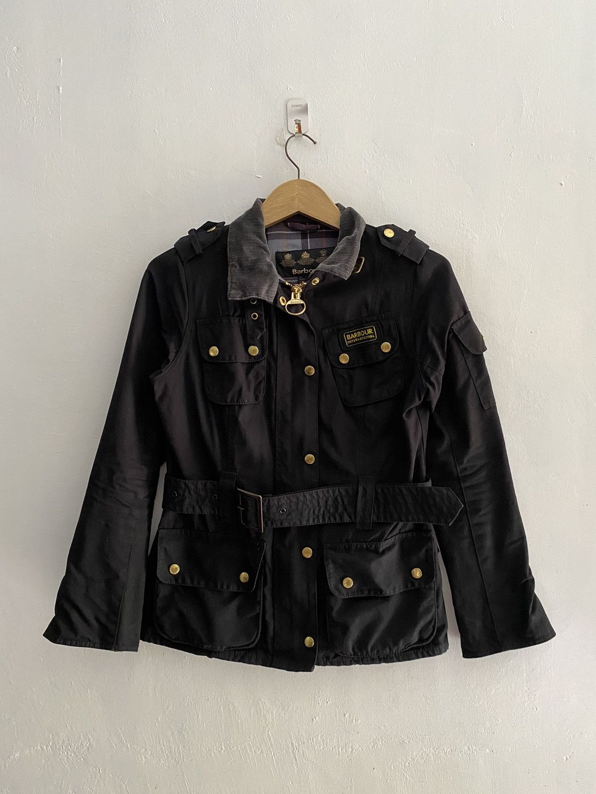 Barbour International original waxed jacket in black Size US S / EU 44-46 / 1 - 1 Thumbnail