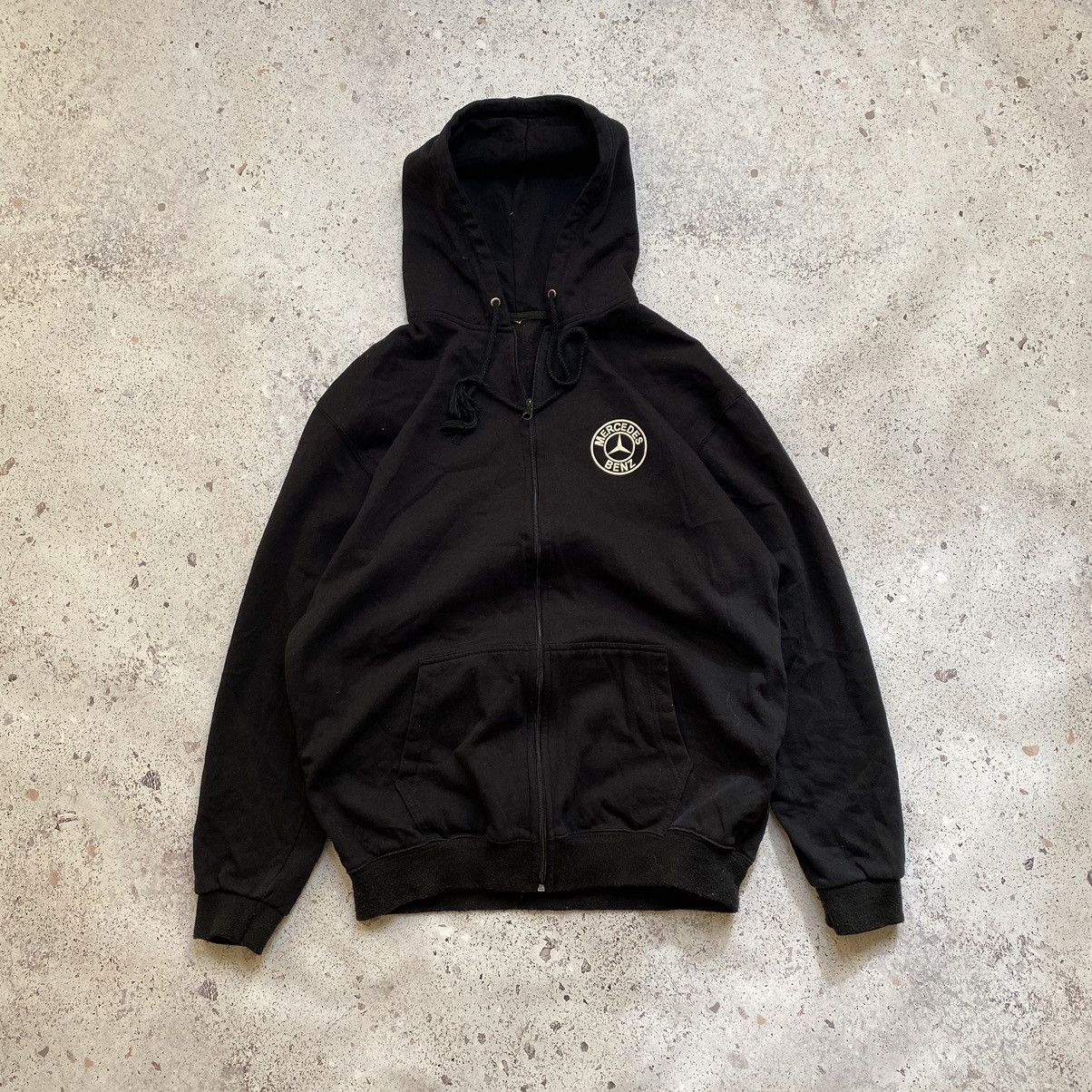 Mercedes-Benz Vintage Y2K Mercedes Zip Hoodie F*ck Driving Baggy Fit Japan Size US XL / EU 56 / 4 - 9 Thumbnail