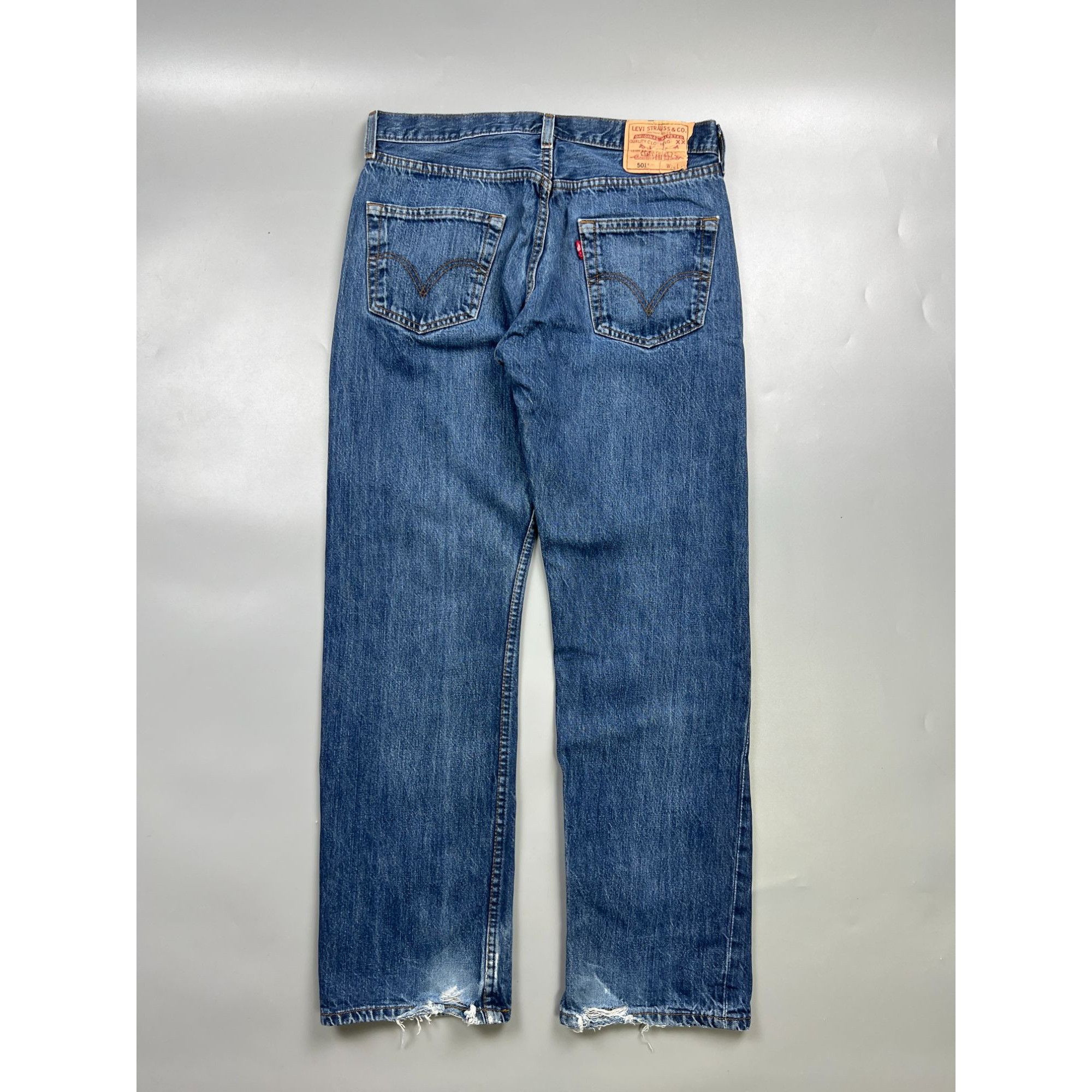 Levi's Levi’s 501 Distressed Denim Jeans Pants (Y0926) Size US 34 / EU 50 - 11 Thumbnail