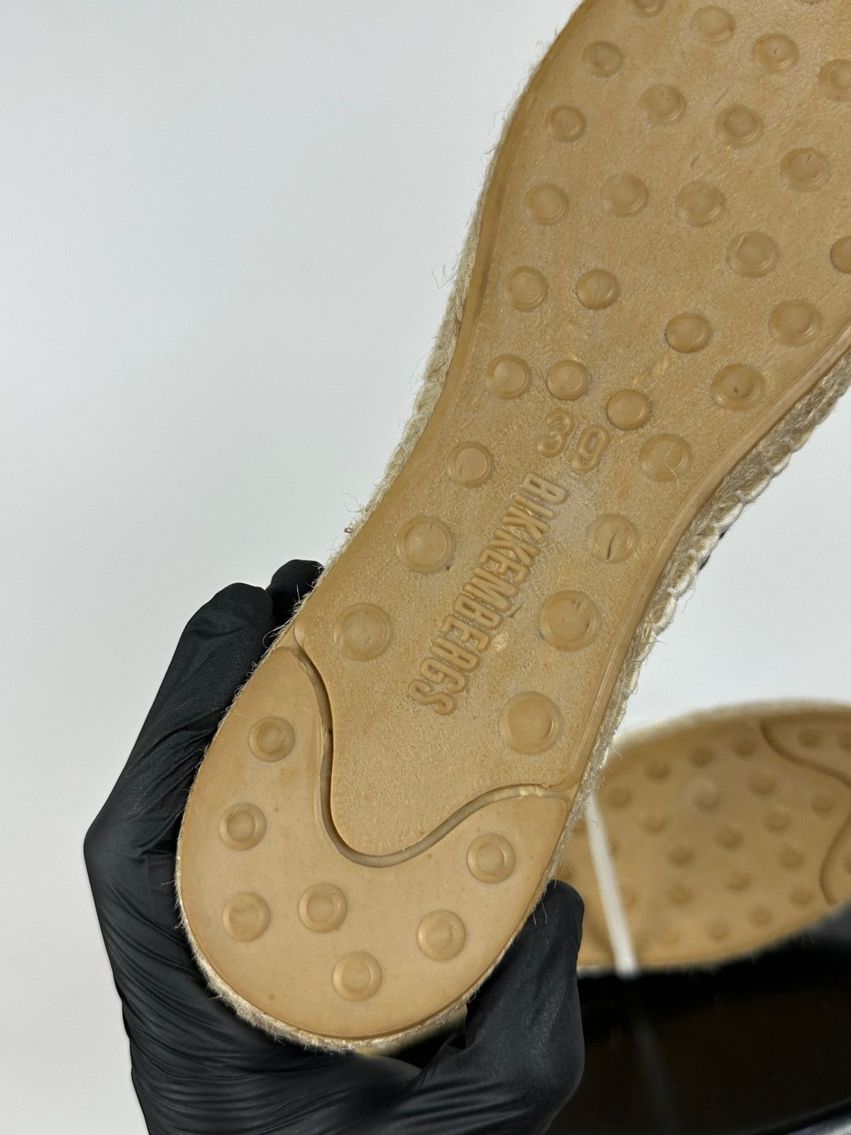 Dirk Bikkembergs Bikkembergs Lace Up Espadrilles Canvas Jute Sole Logo Stripe Size US 6 / EU 39 - 23 Thumbnail