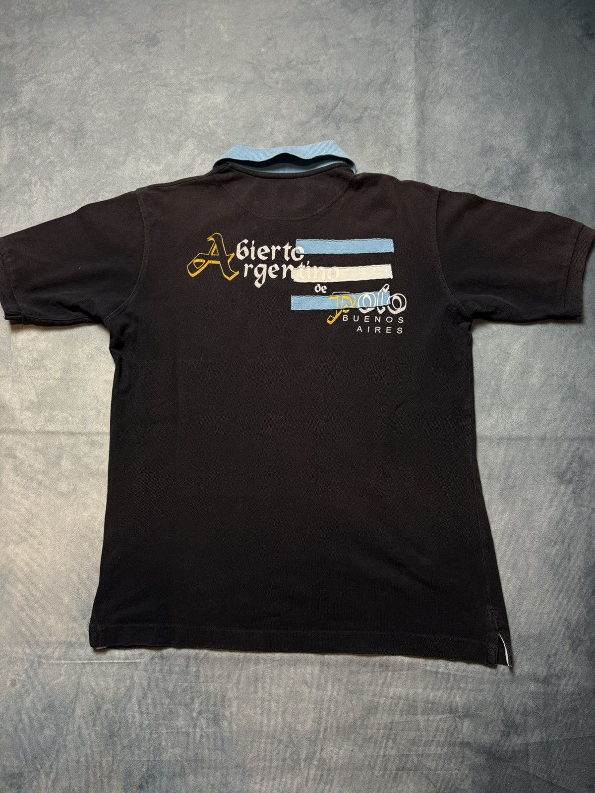 La Martina × Vintage La Martina Embroidered Polo Shirt Black Blue Collar Size M Size US M / EU 48-50 / 2 - 7 Thumbnail
