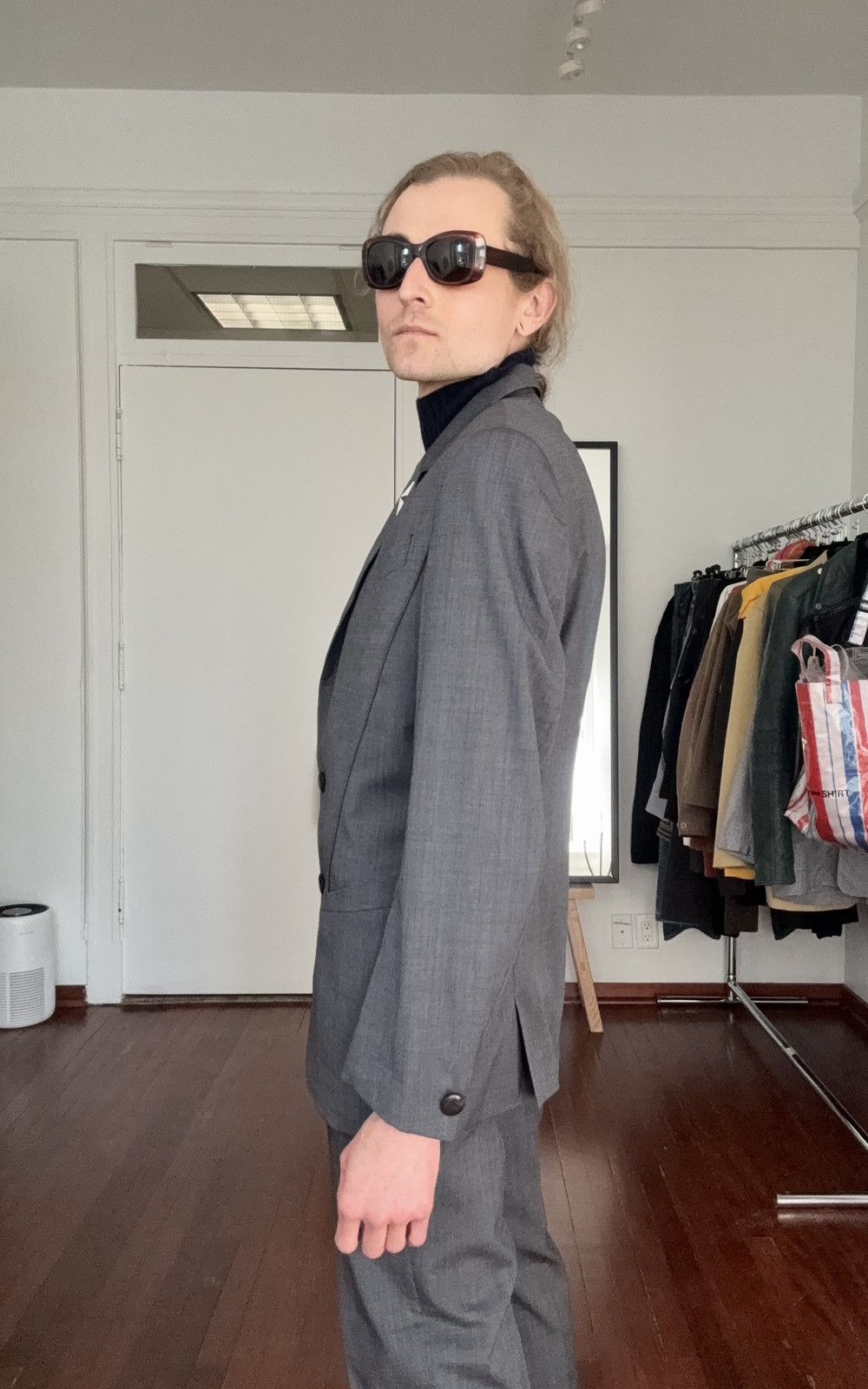 Thierry Mugler MUGLER Archive 1980’s Museum Held Signature Big Suit Set Size 48S - 9 Thumbnail