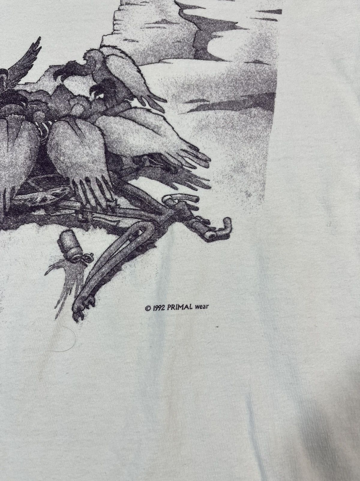 Hysteric Glamour Vintage 1992s Primal Wear Cycle Bike Crazy Rare T Shirt Size US L / EU 52-54 / 3 - 3 Thumbnail