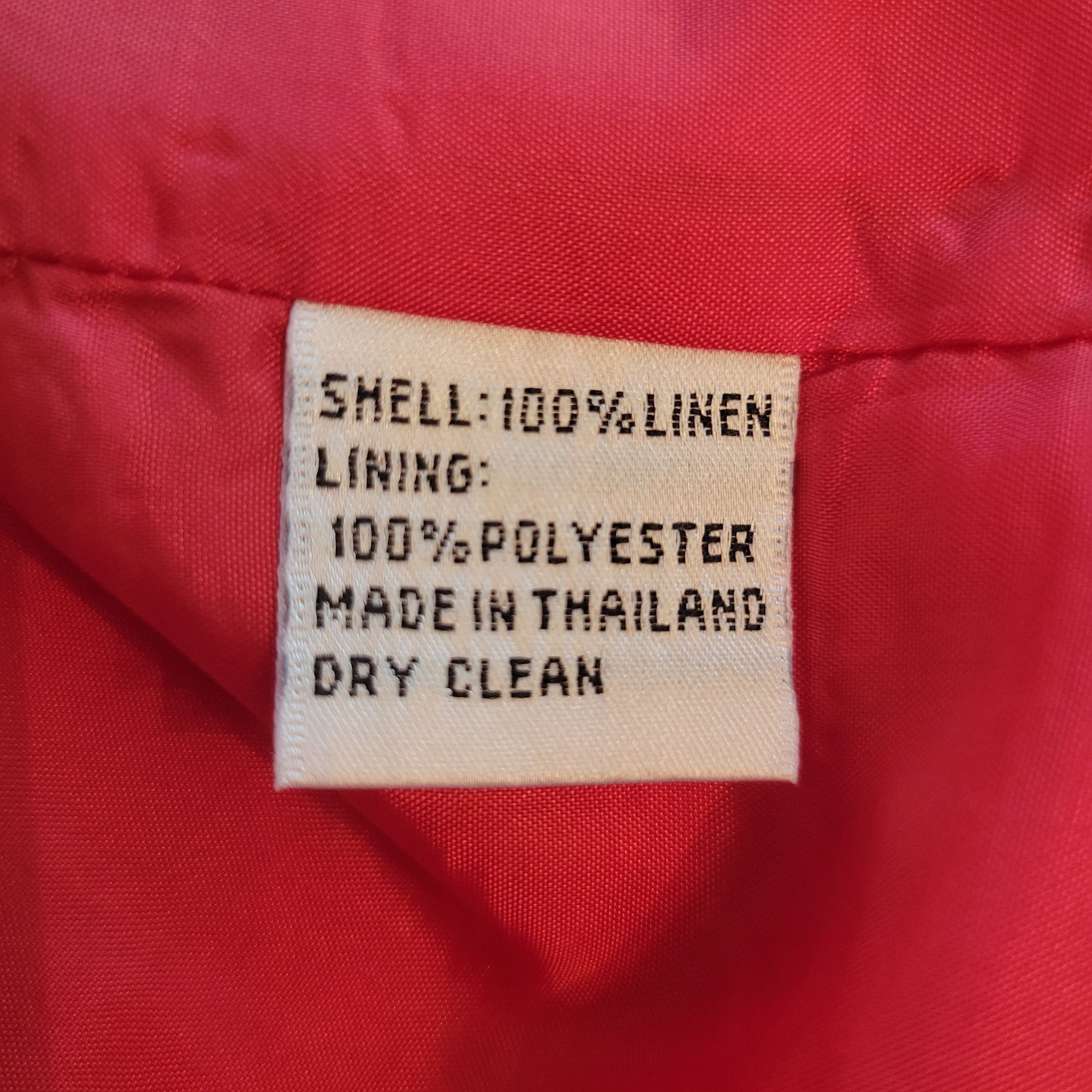 Talbots Talbots Sleeveless Red Sheath Dress 6 Irish Linen Back Slit Size M / US 6-8 / IT 42-44 - 8 Thumbnail