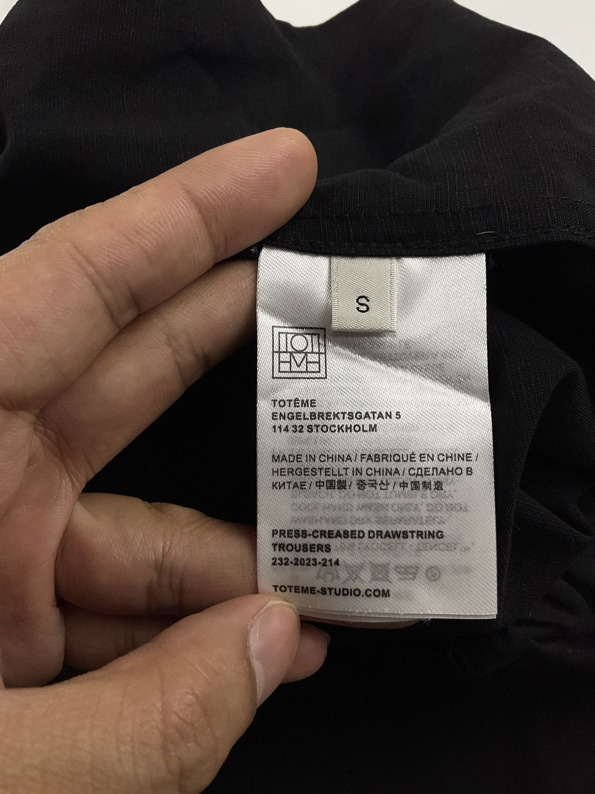 Toteme Toteme Press Creased Drawstring Trouser Size 28" / US 6 / IT 42 - 9 Thumbnail