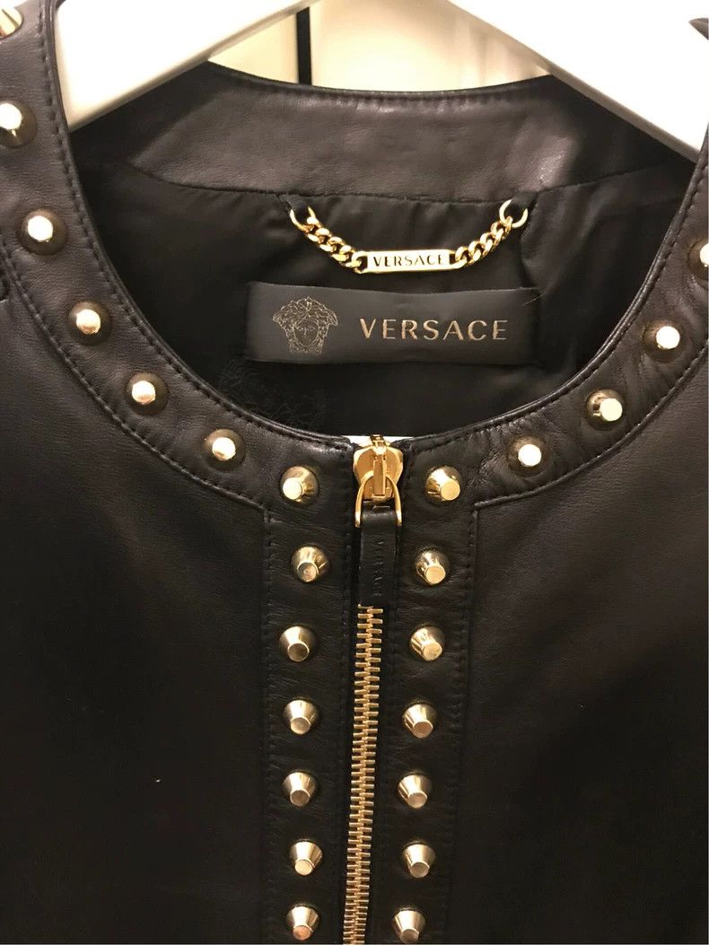 Versace Versace Women's leather clothes lambskin Size S / US 4 / IT 40 - 4 Thumbnail