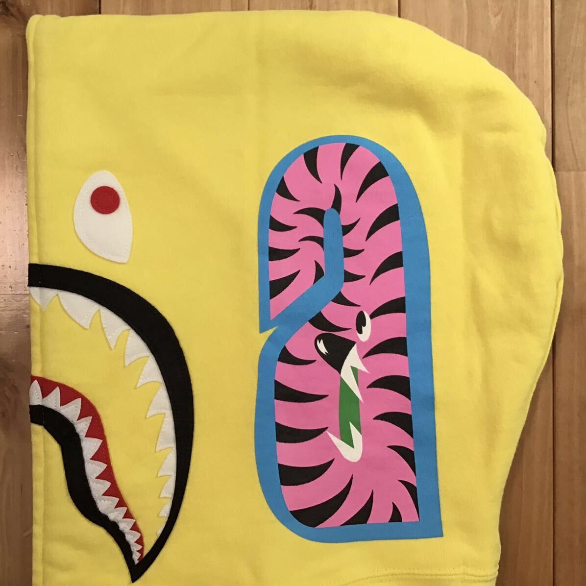 2010 BAPE Neon shark full zip hoodie a bathing ape NIGO